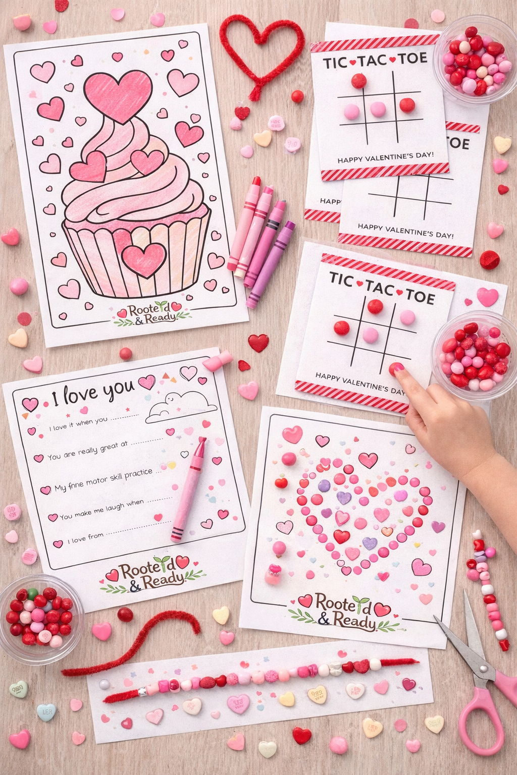 Preschool Valentine's Morning Basket &amp; Crafts
