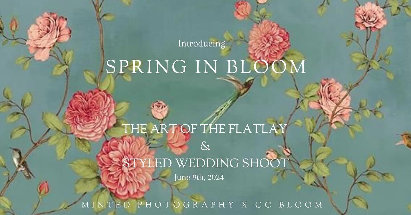 LAUNCHING SUNDAY!! 📣 We are so excited to announce a new workshop this year here at CC Bloom. We are collaborating with the ever talented Lyndsay from @_mintedphotography_  who will be teaching you the art of the flatlay&hellip; this will be hands o