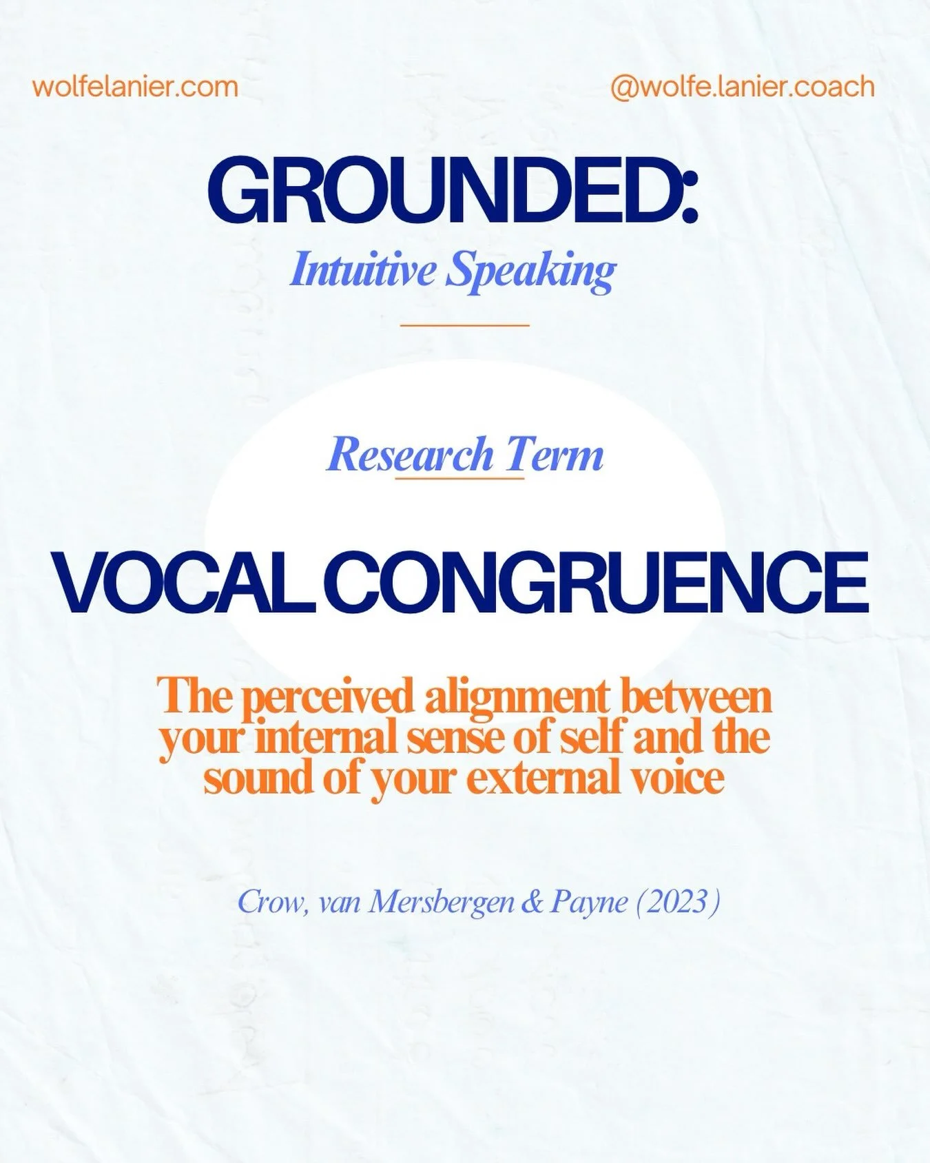 Speaking to people goes deeper than just thinking and talking.
Underneath it are beliefs and feelings that either let us connect or, keep us guarded.

Vocal Congruence works from the inside out: mind, body, voice, connection.

After research at the R