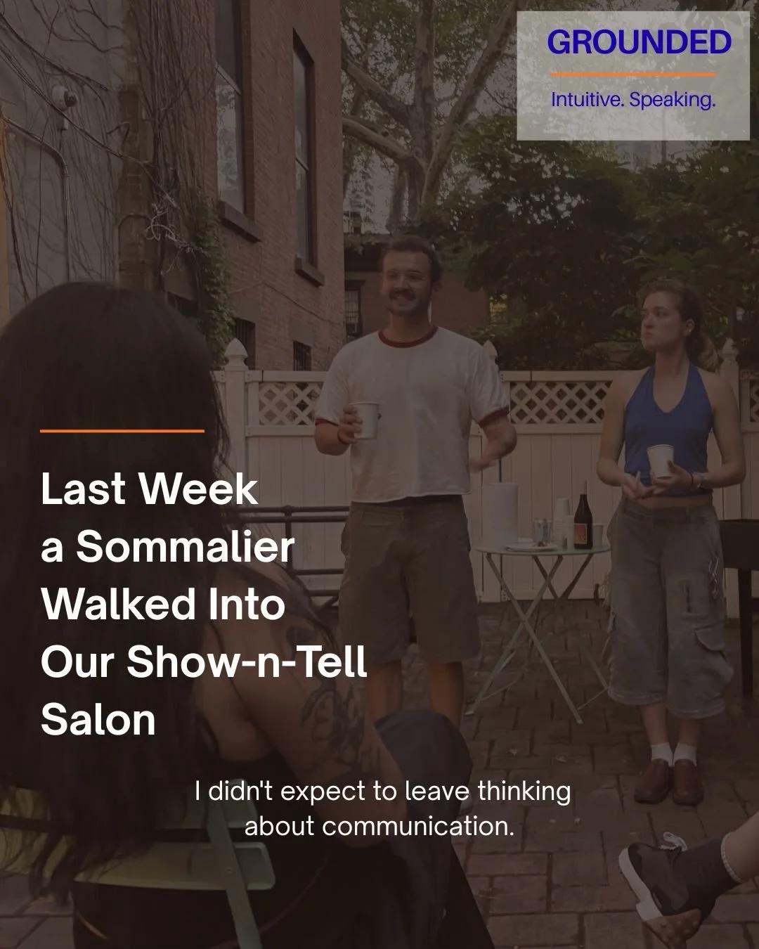 Last week I co-hosted an adult show and tell with @letstalk_withjackie. We brought in a good friend and sommelier named @tyler_grigsby

I left thinking about connection just as much as I left thinking about wine.

Because what Tyler gave us wasn&rsqu