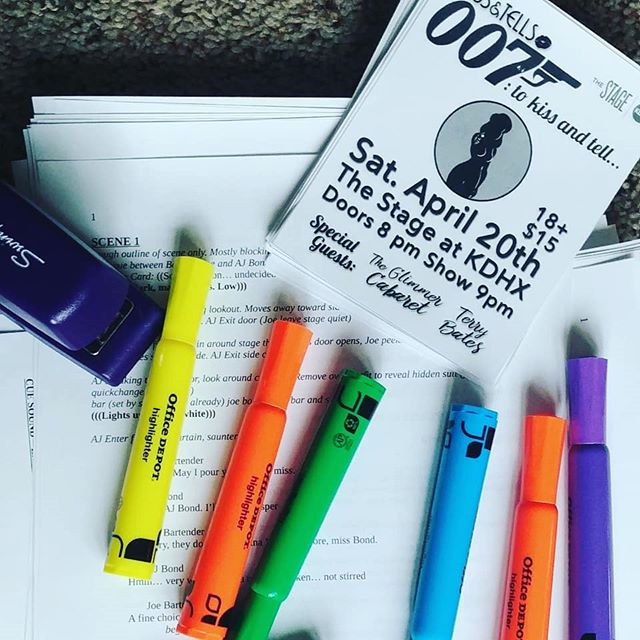 Hot off the press for rehearsal today!
Don't miss 007: to kiss & tell on Sat, Apr 20 at The Stage @kdhx!
#thekissandtells #burlesque #burlyq #dance #theater #singing #impalementarts #knifethrowing #acting #storytelling #goseeashow #supportlocalart