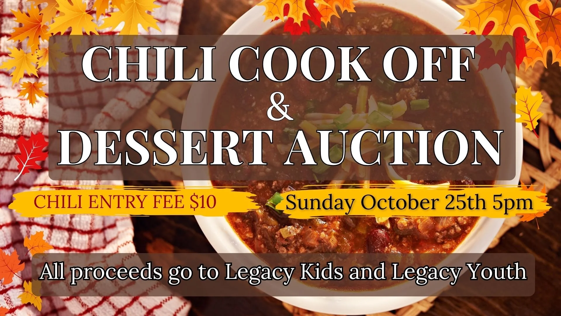Annual Chili Cook-Off &amp; Dessert Auction