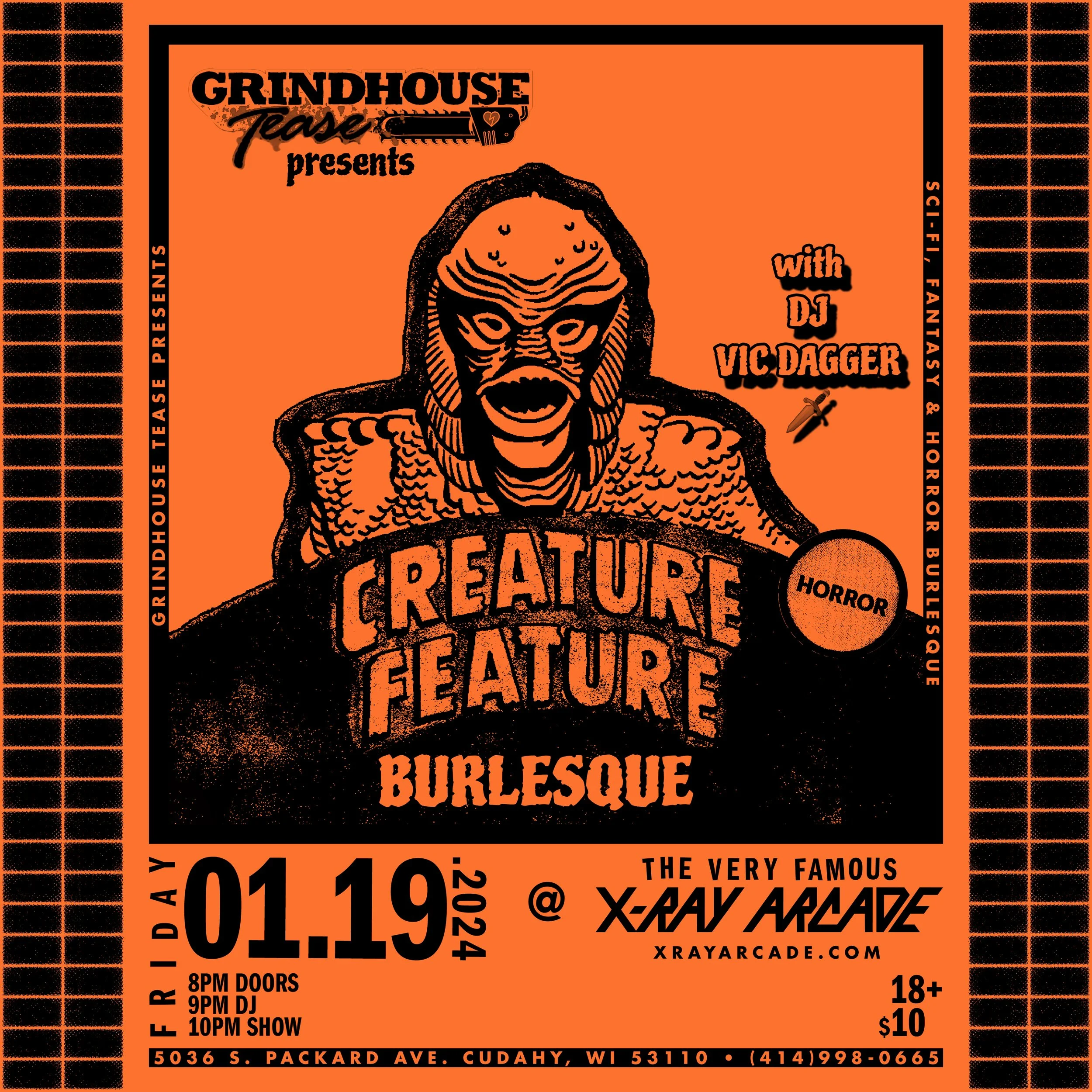 Grindhouse Tease presents: Creature Feature Burlesque!