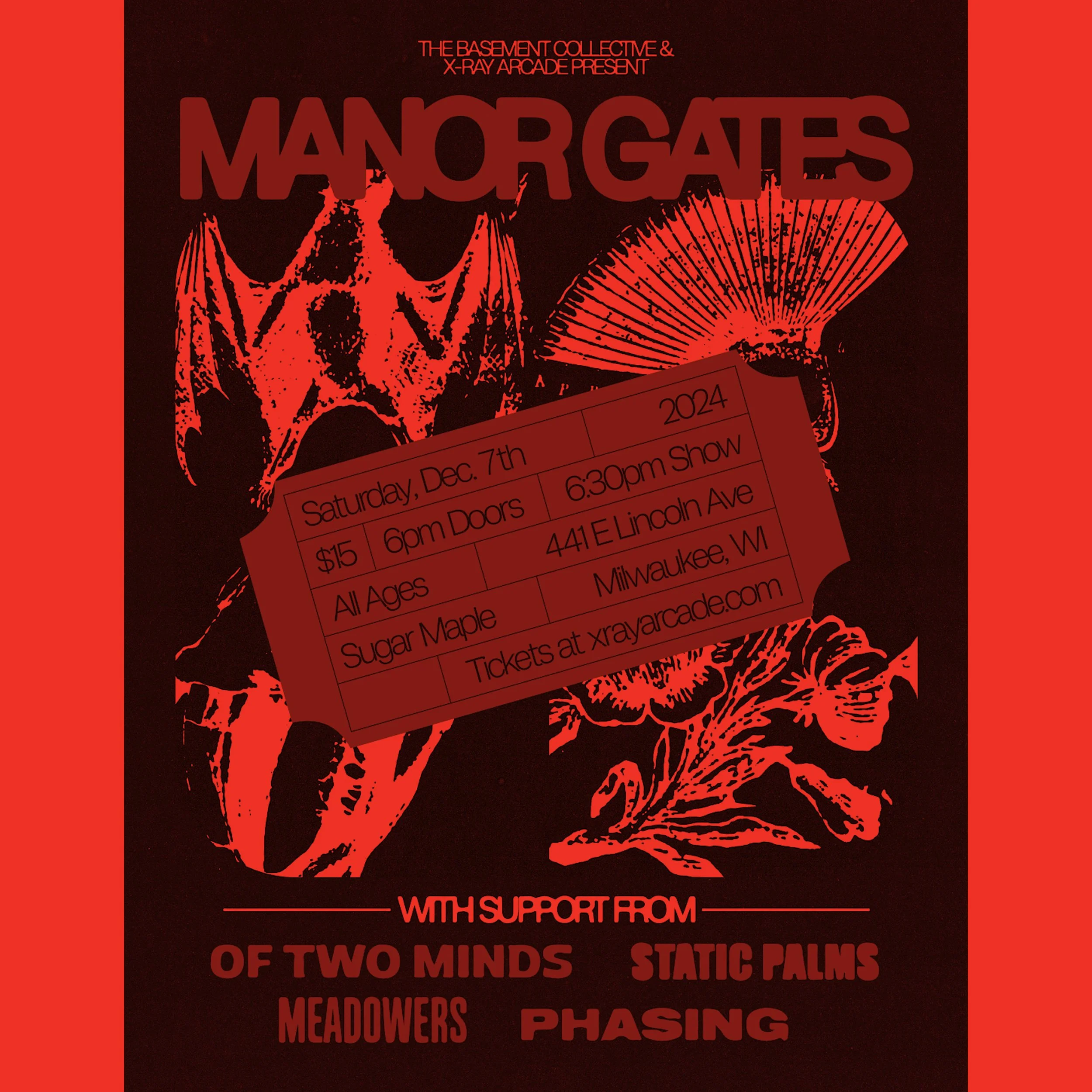 @ SUGAR MAPLE: Manor Gates / Of Two Minds / Static Palms / Meadowers / Phasing