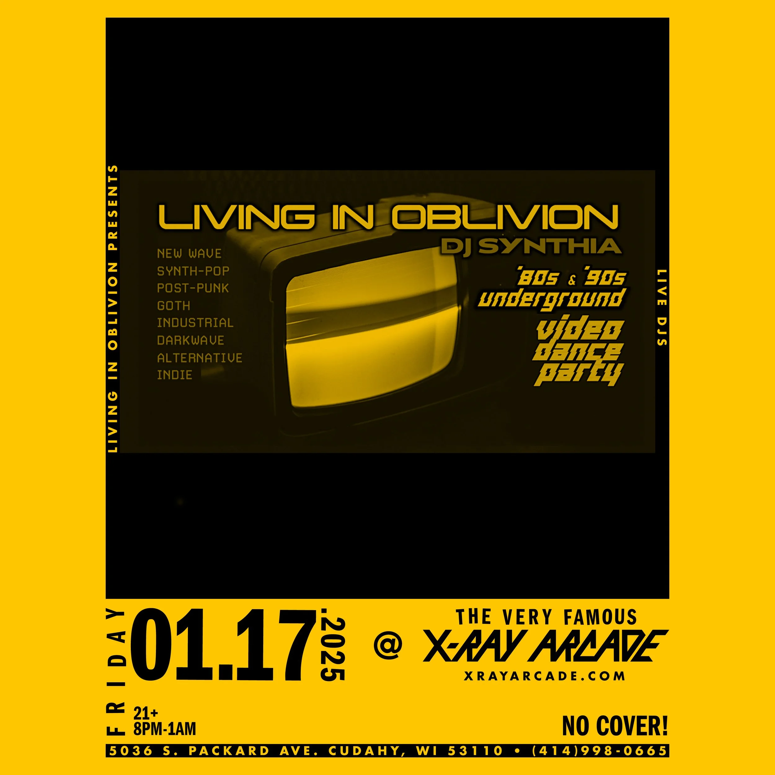 Living in Oblivion: Dark 80's and 90's Video Dance Party