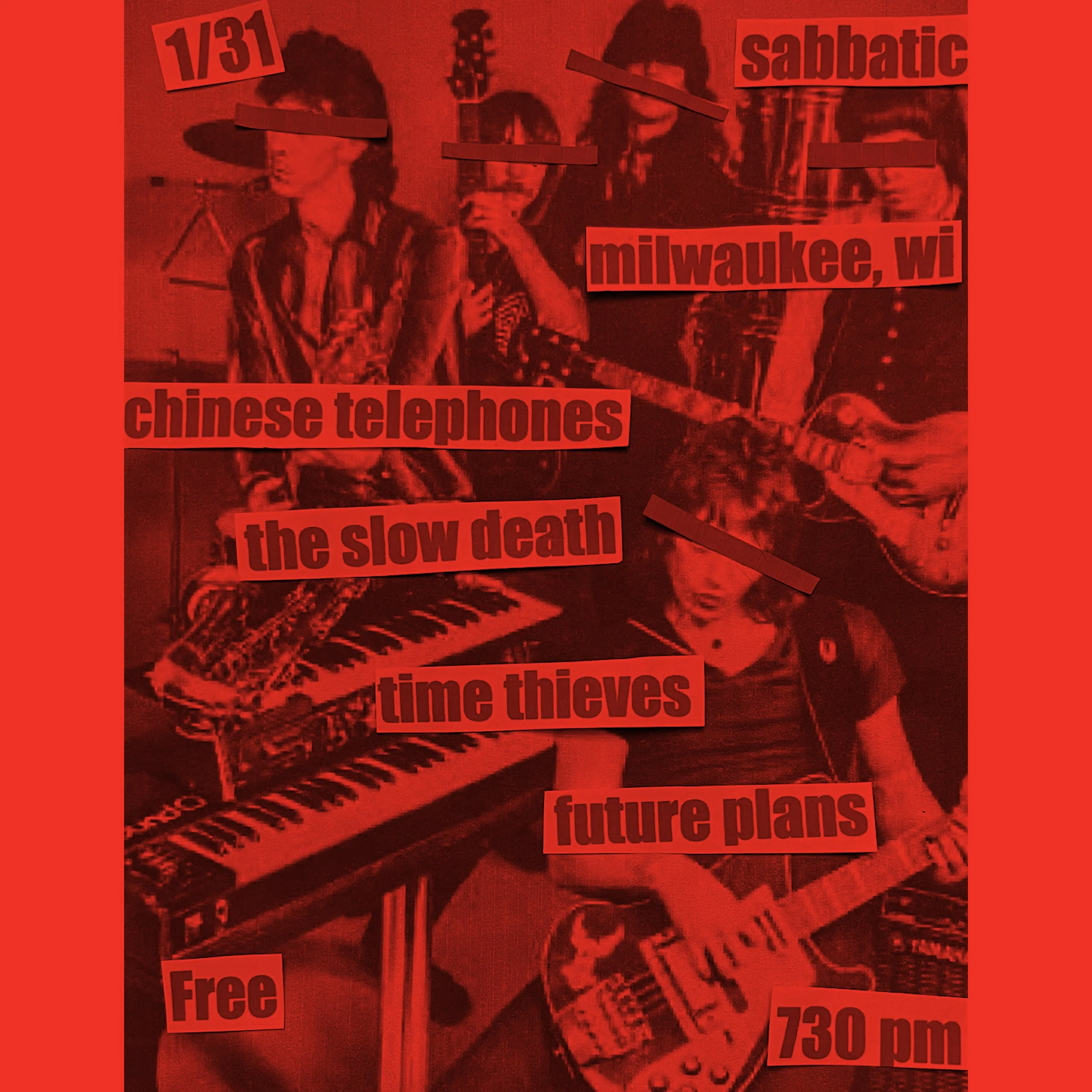 @ SABBATIC: Chinese Telephones / The Slow Death / Time Thieves / Future Plans