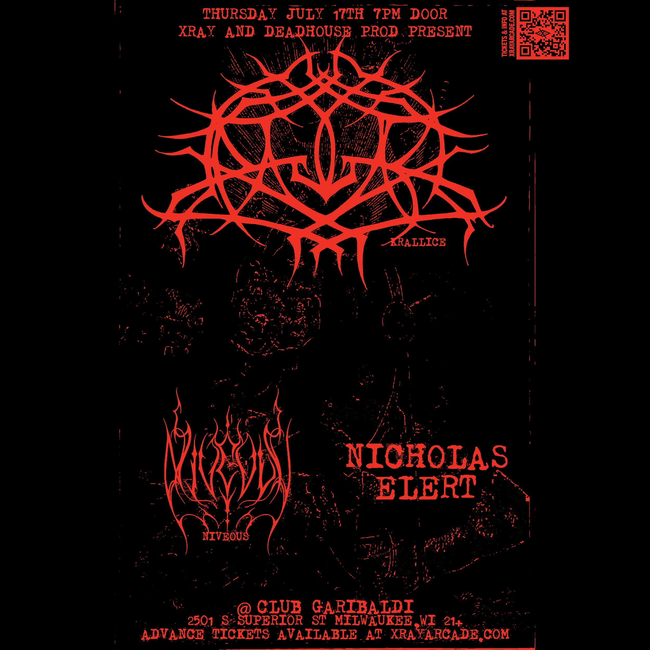 @ GARIBALDI: Krallice / Niveous / Nicholas Elert