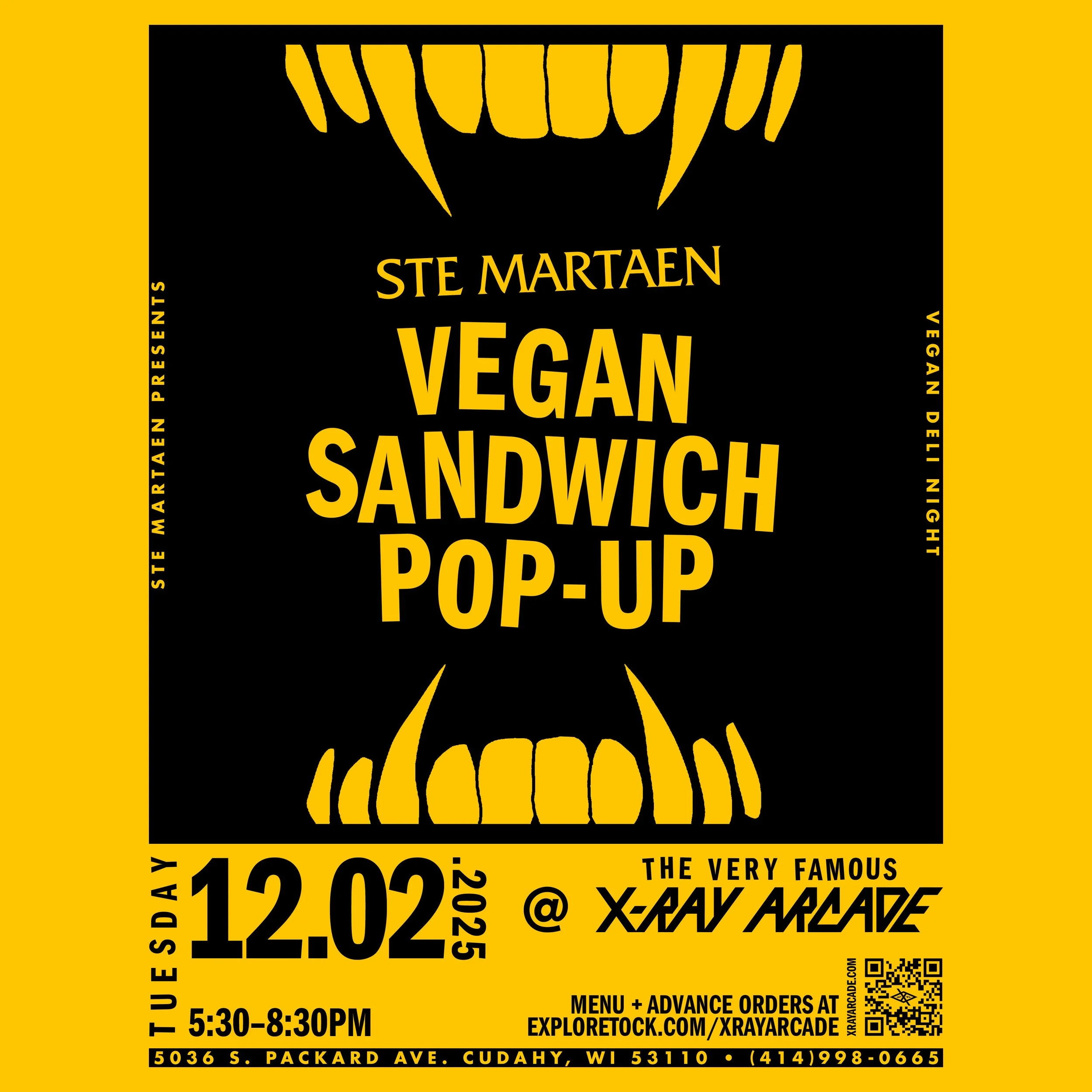 Ste Martaen Vegan Sandwich Pop-Up