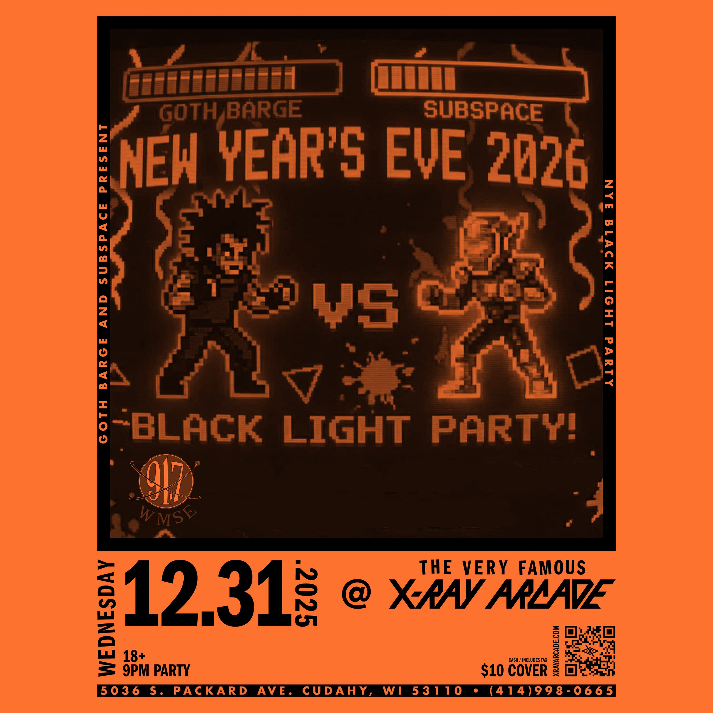 NYE 2026 BLACK LIGHT PARTY: GOTH VS. SUB