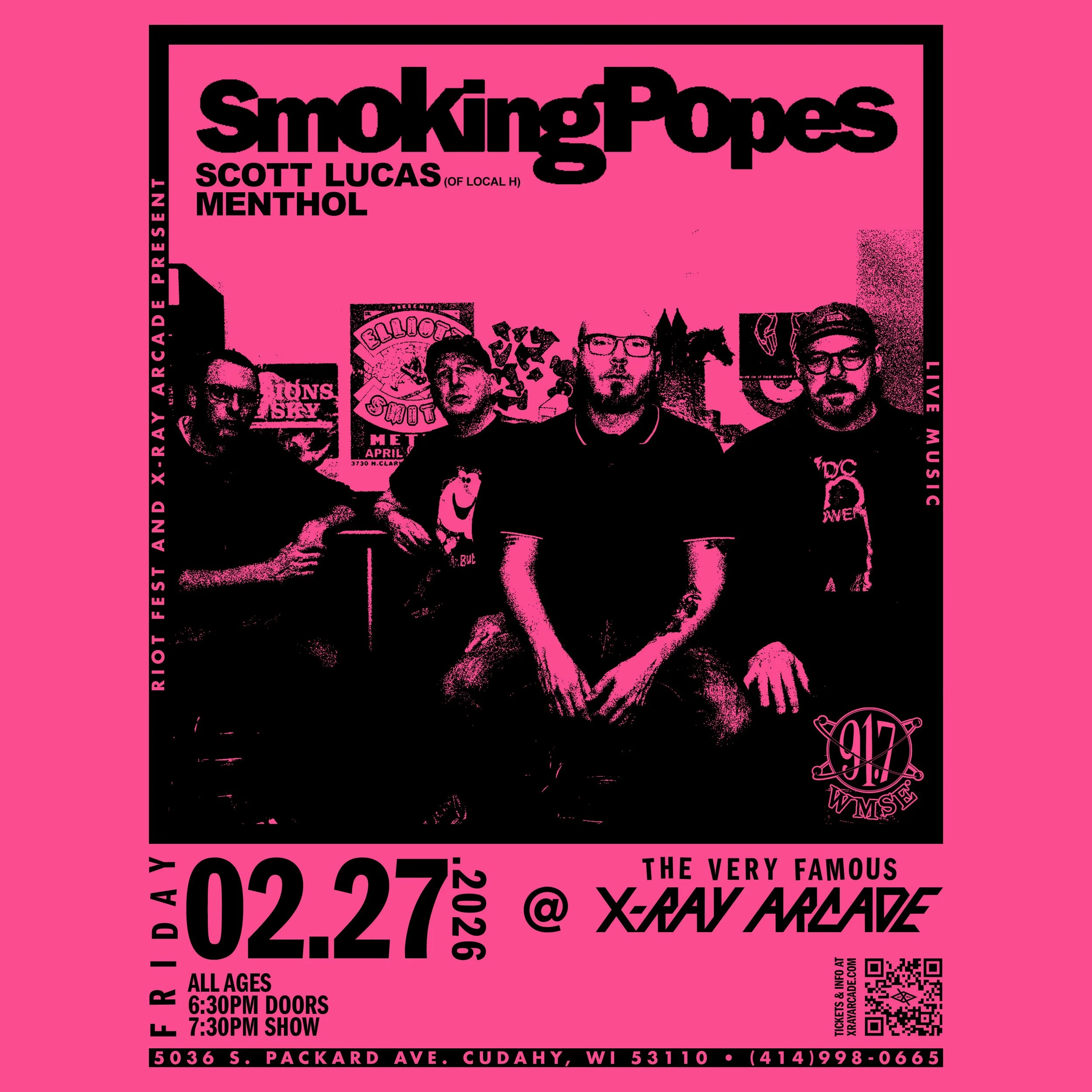 RESCHEDULED: Smoking Popes / Scott Lucas / Menthol