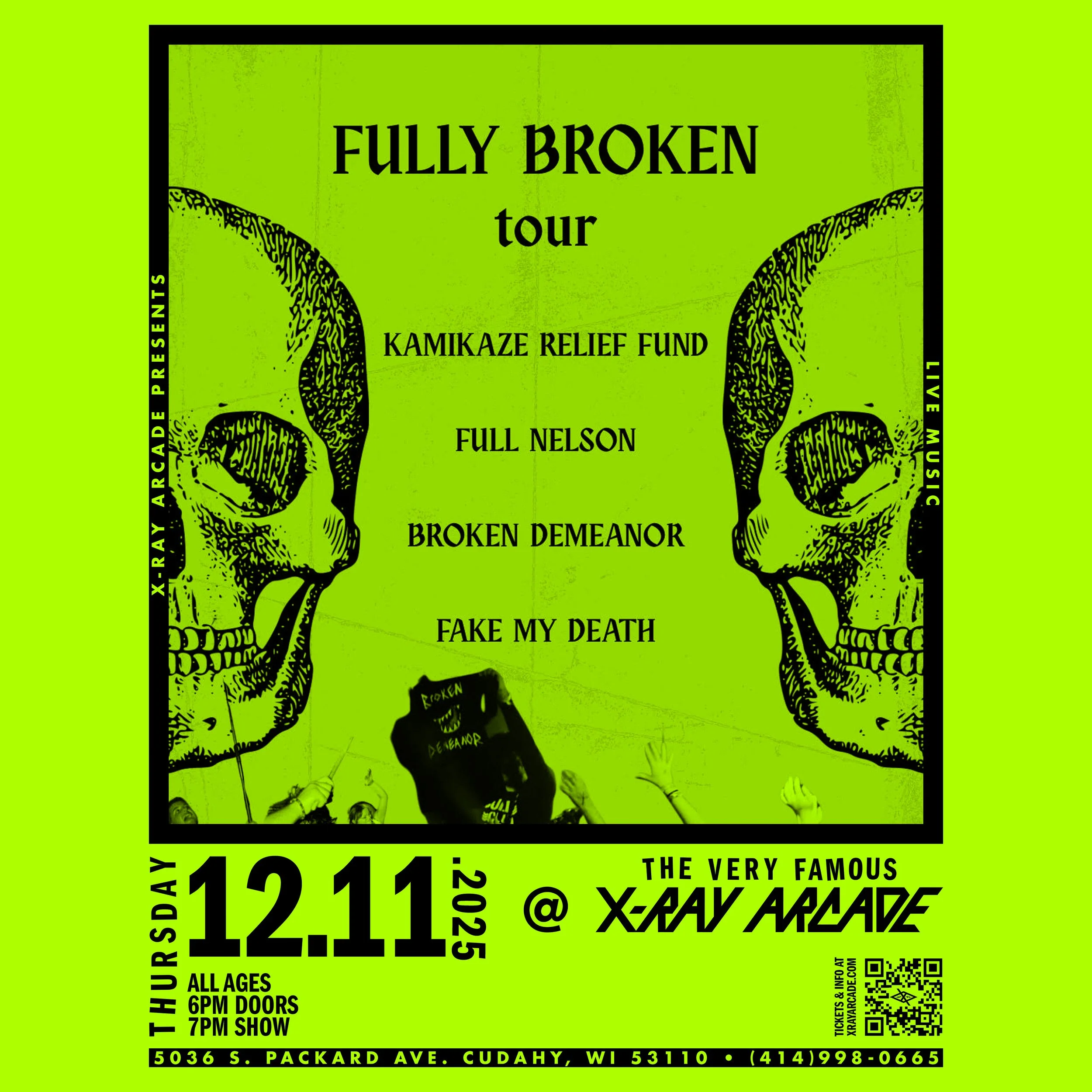 Kamikazi Relief Fund / Full Nelson / Broken Demeanor / Fake My Death
