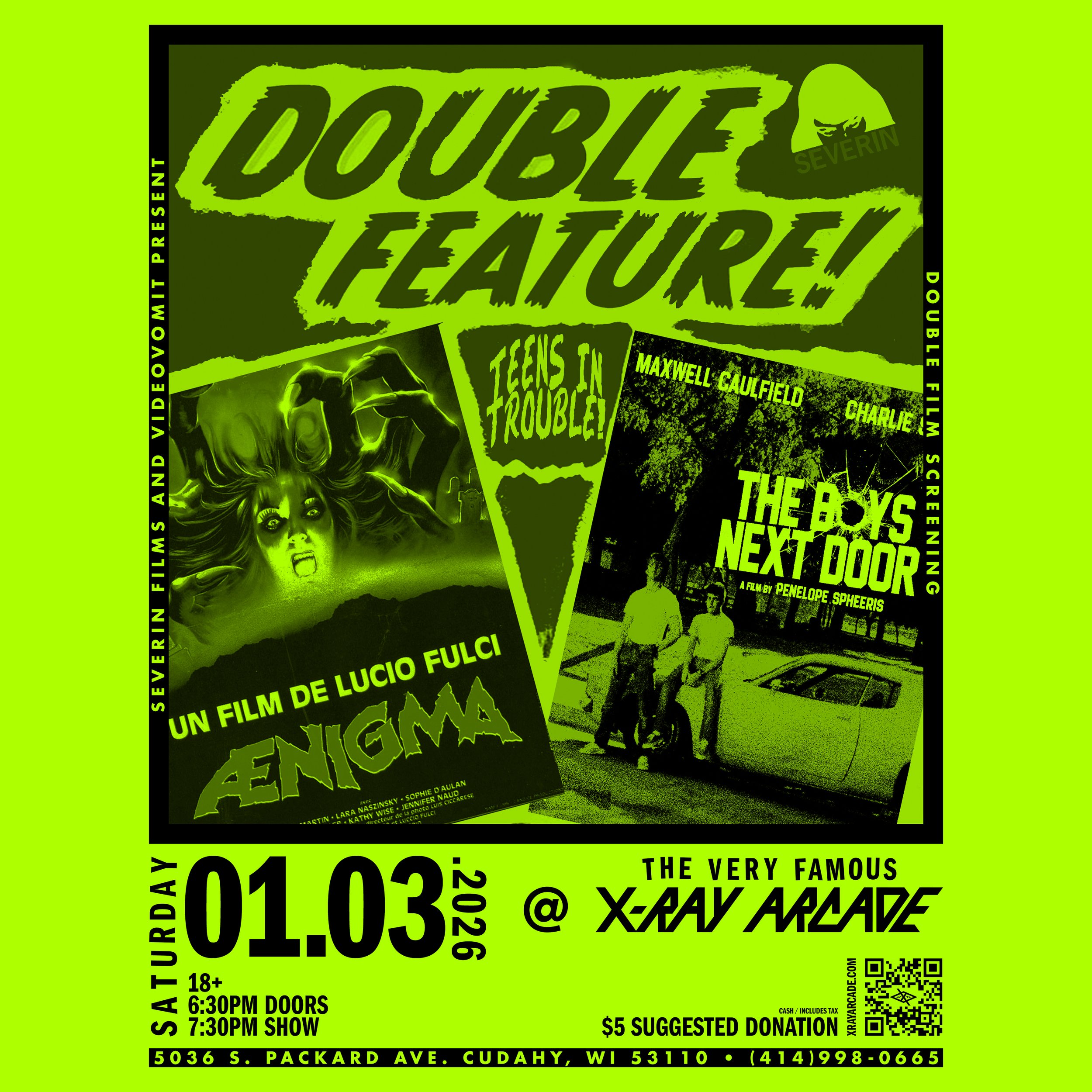 Teens in Trouble Double Feature: The Boys Next Door & Aenigma