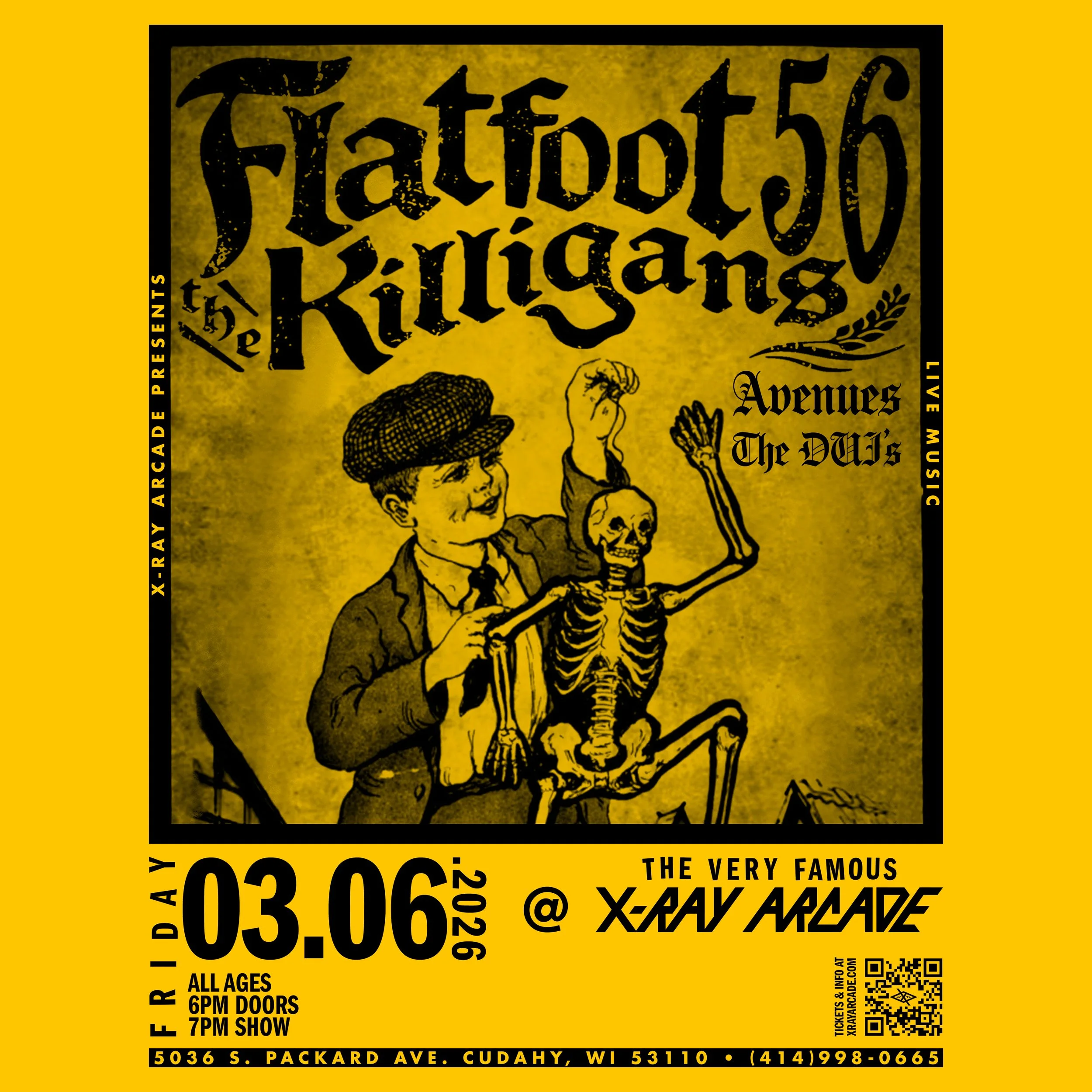 Flatfoot 56 / The Killigans / Avenues / The Dui's