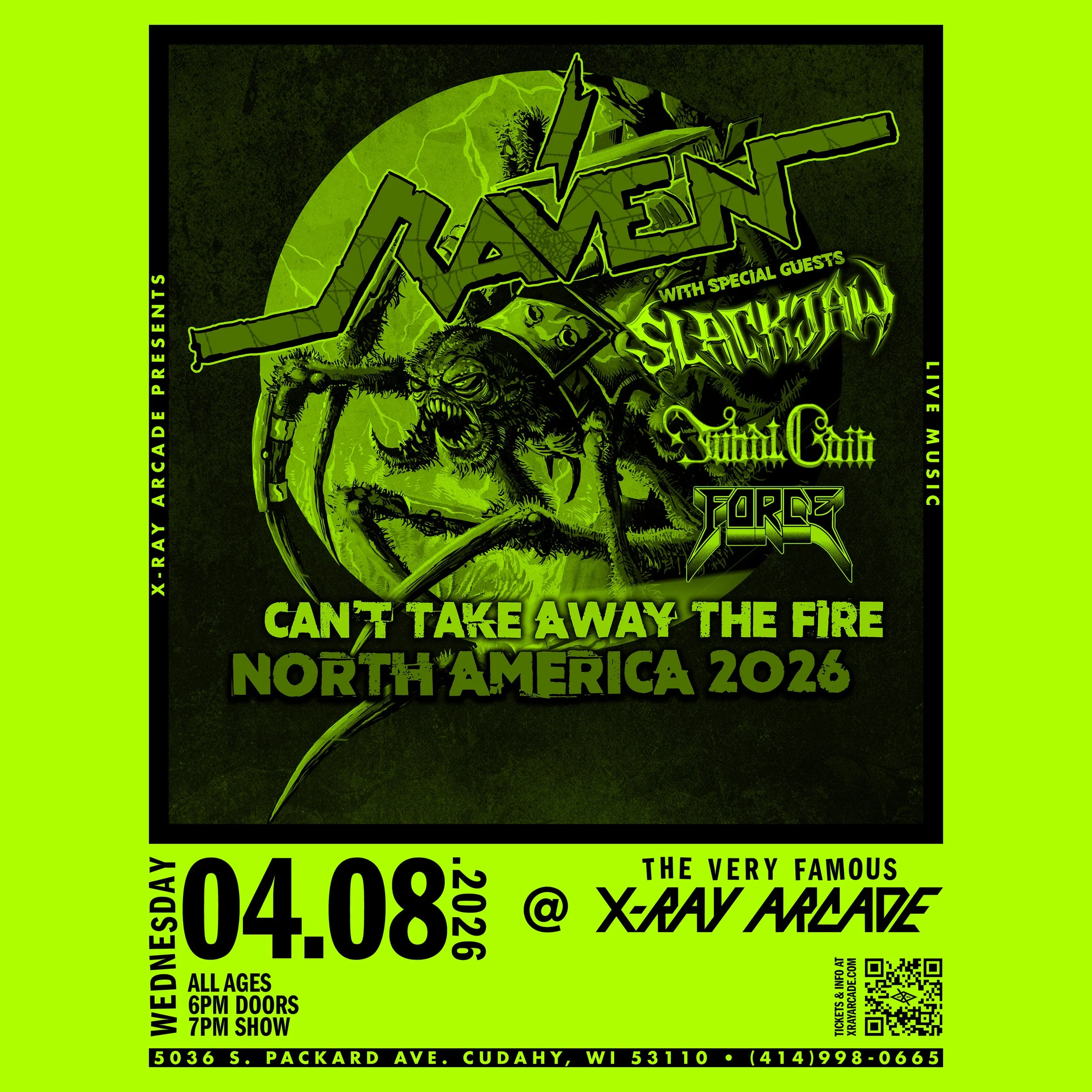 Raven / Slackjaw / Tubal Cain / Force