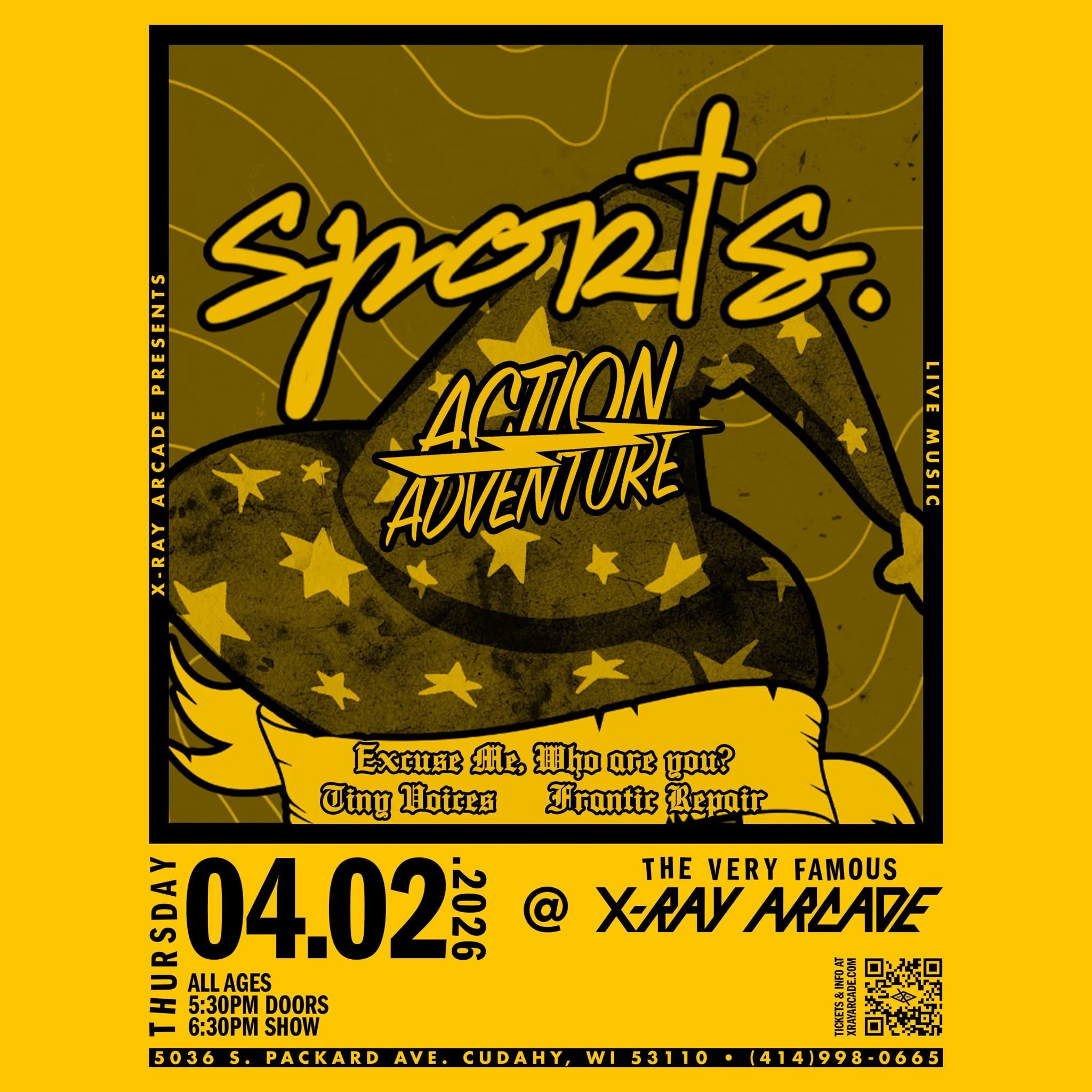 sports. / Action/Adventure / Excuse me, Who are You? / Tiny Voices / Frantic Repair