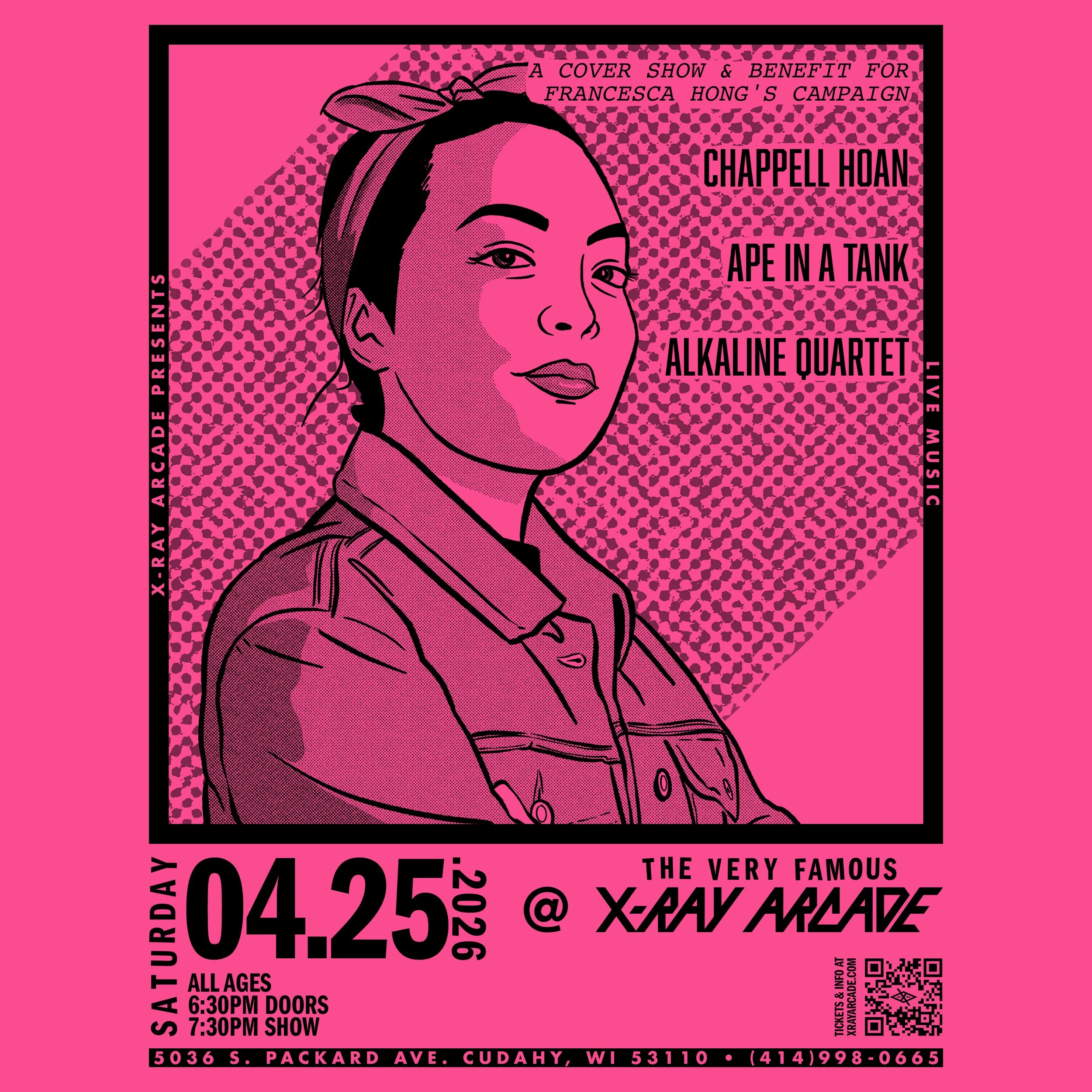 A COVER SHOW &amp; BENEFIT FOR FRANCESCA HONG'S CAMPAIGN - Chappell Hoan / Ape in a Tank / Alkaline Quartet