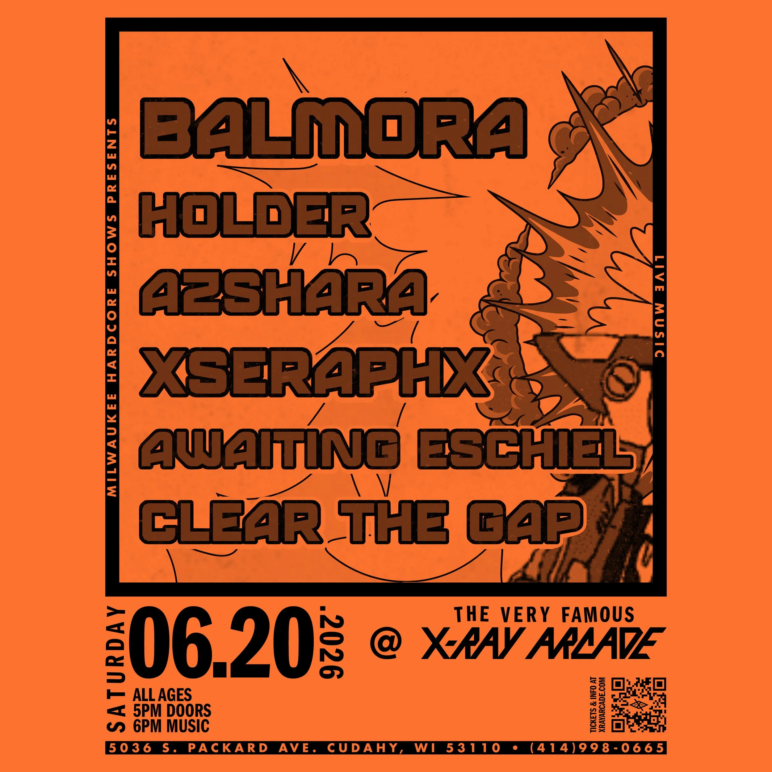 Balmora / Holder / Azhara / xSeraphx / Awaiting Eschiel / Clear the Gap