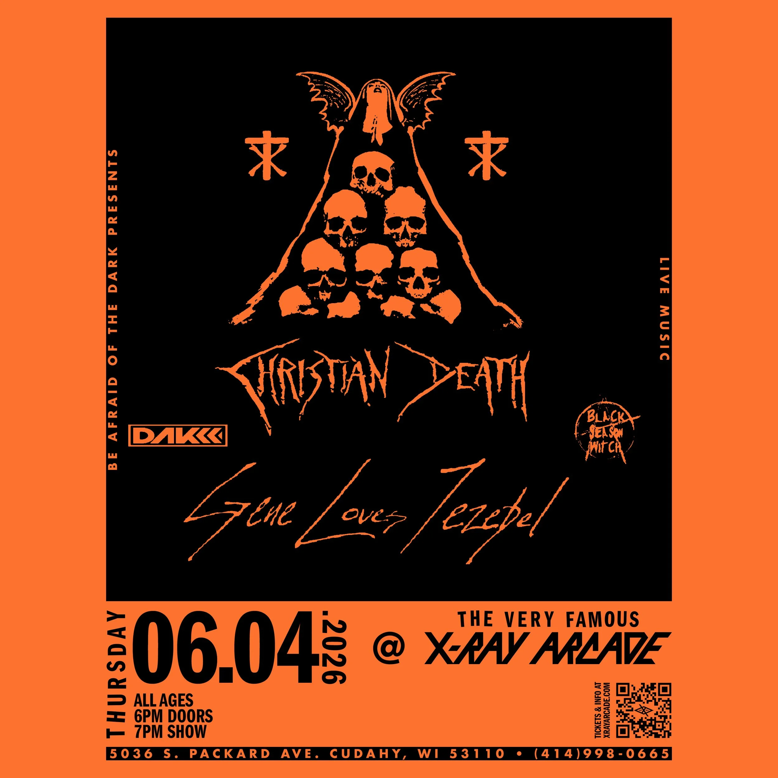 Christian Death / Gene Loves Jezebel / Descartes A Kant / Black Season Witch