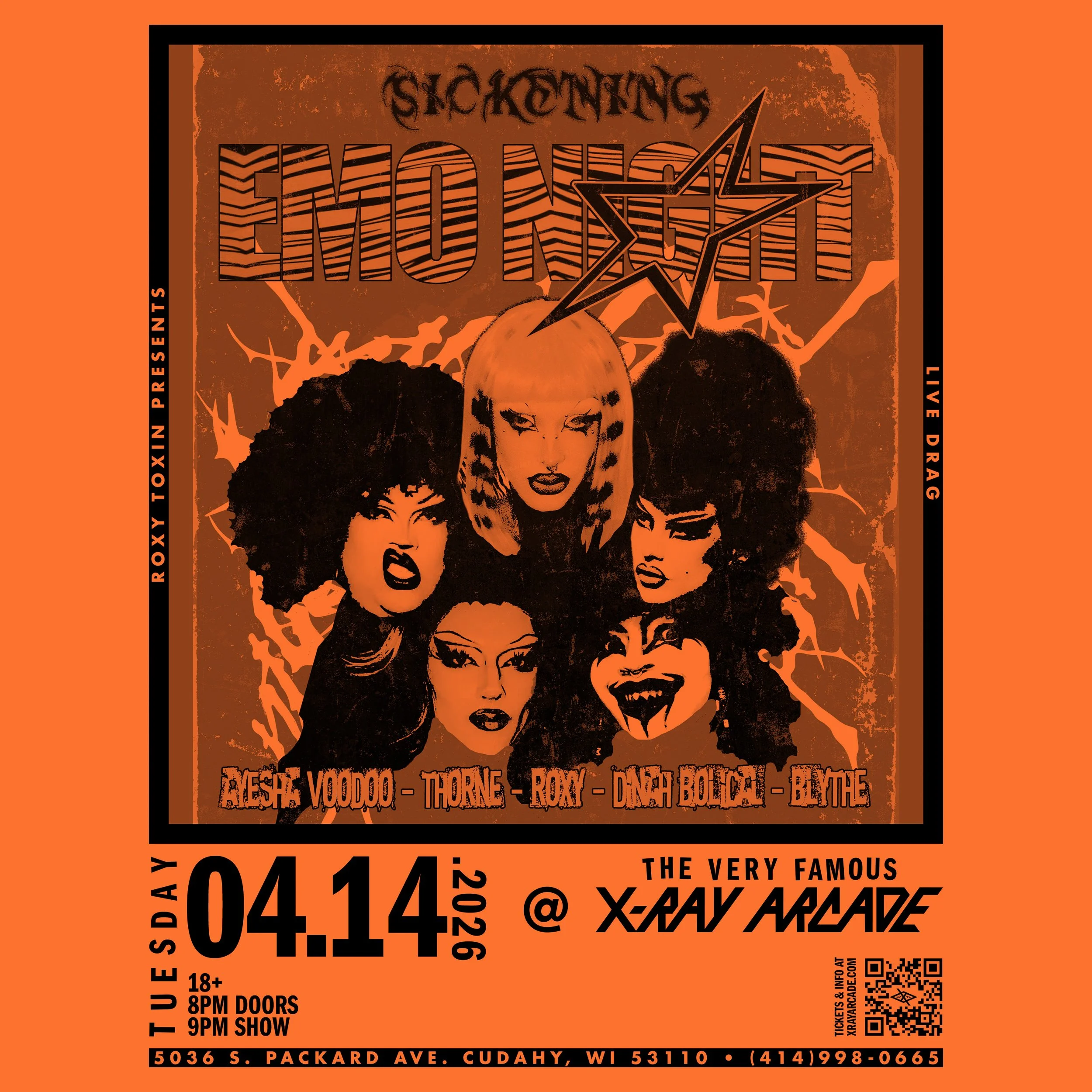 Roxy Toxin Presents: Sickening: Emo Night