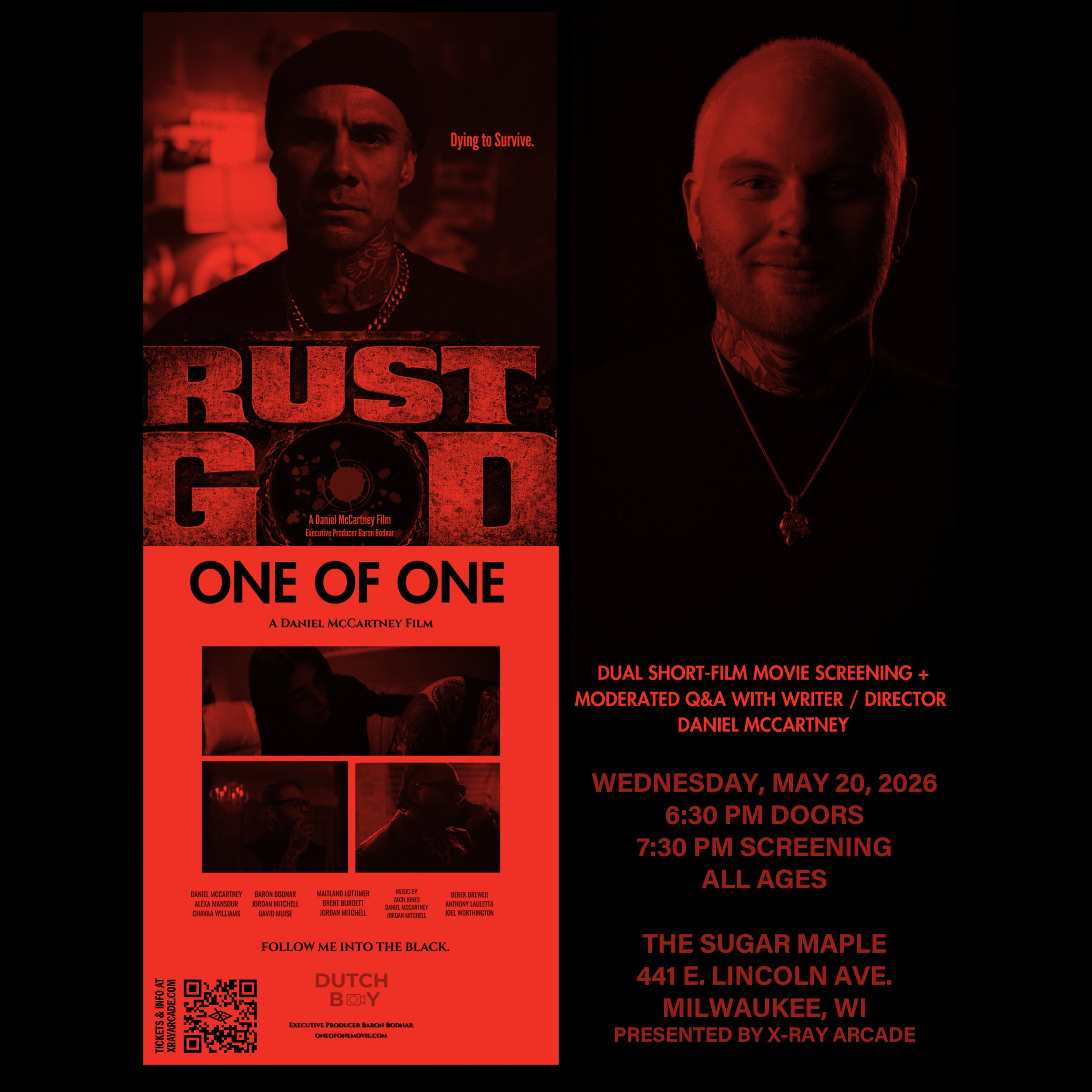 @ SUGAR MAPLE: Dutch Boy House Double Feature: RUST GOD / ONE OF ONE