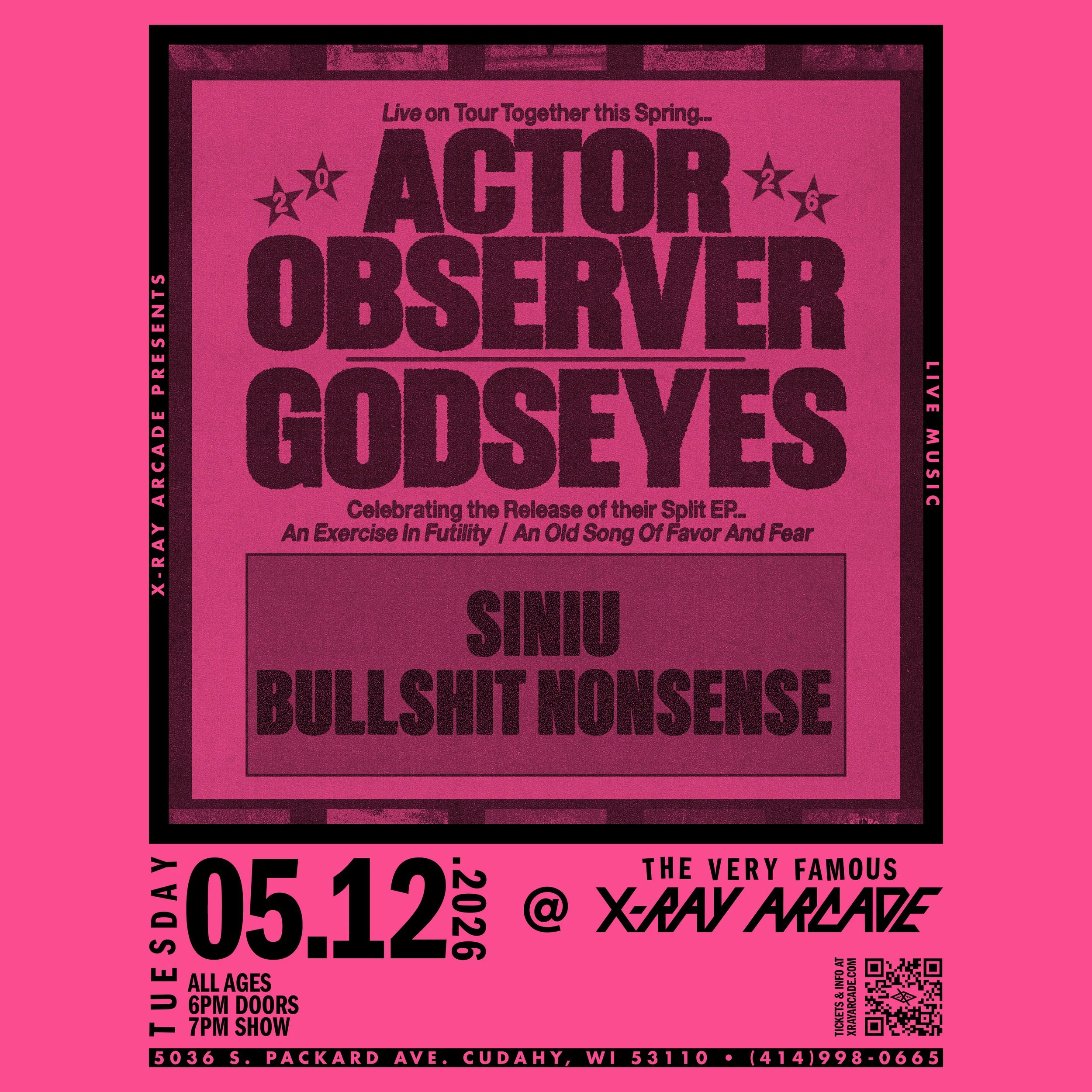 Godseyes / Actor Observer / Siniu / Bullshit Nonsense