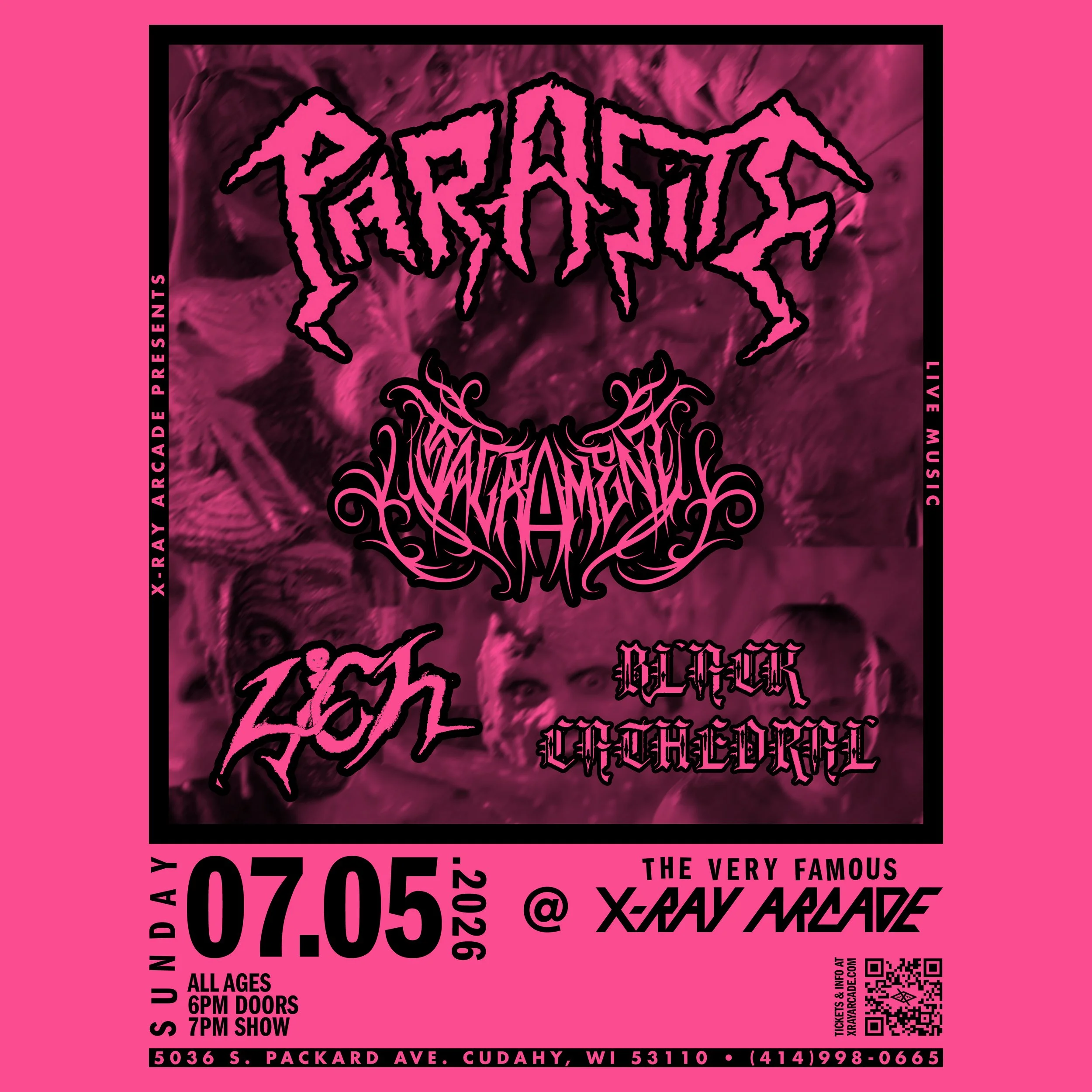 Parasite / Sacrament / Lich / Black Cathedral