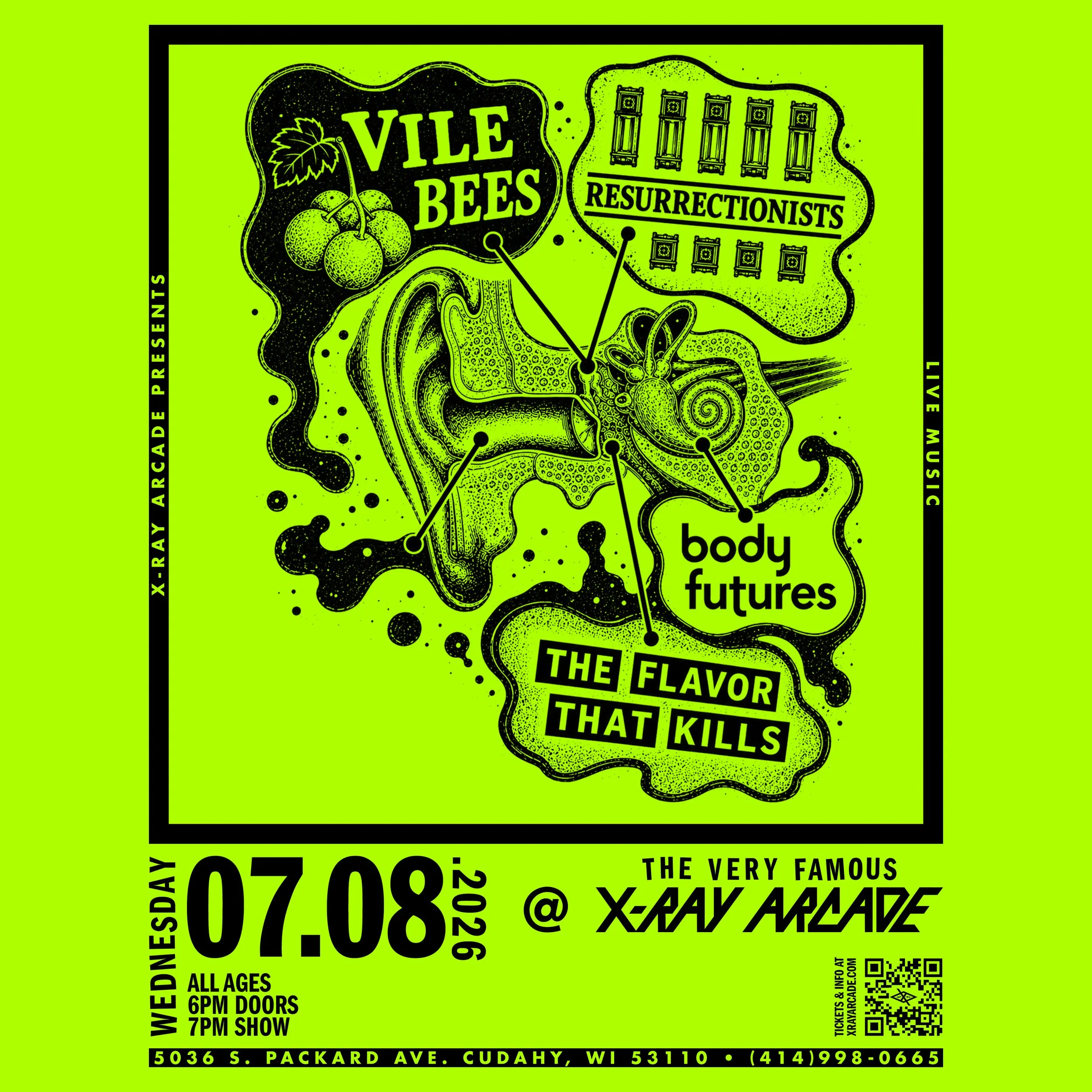 Body Futures / Resurrectionists / Vile Bees / The Flavor that Kills