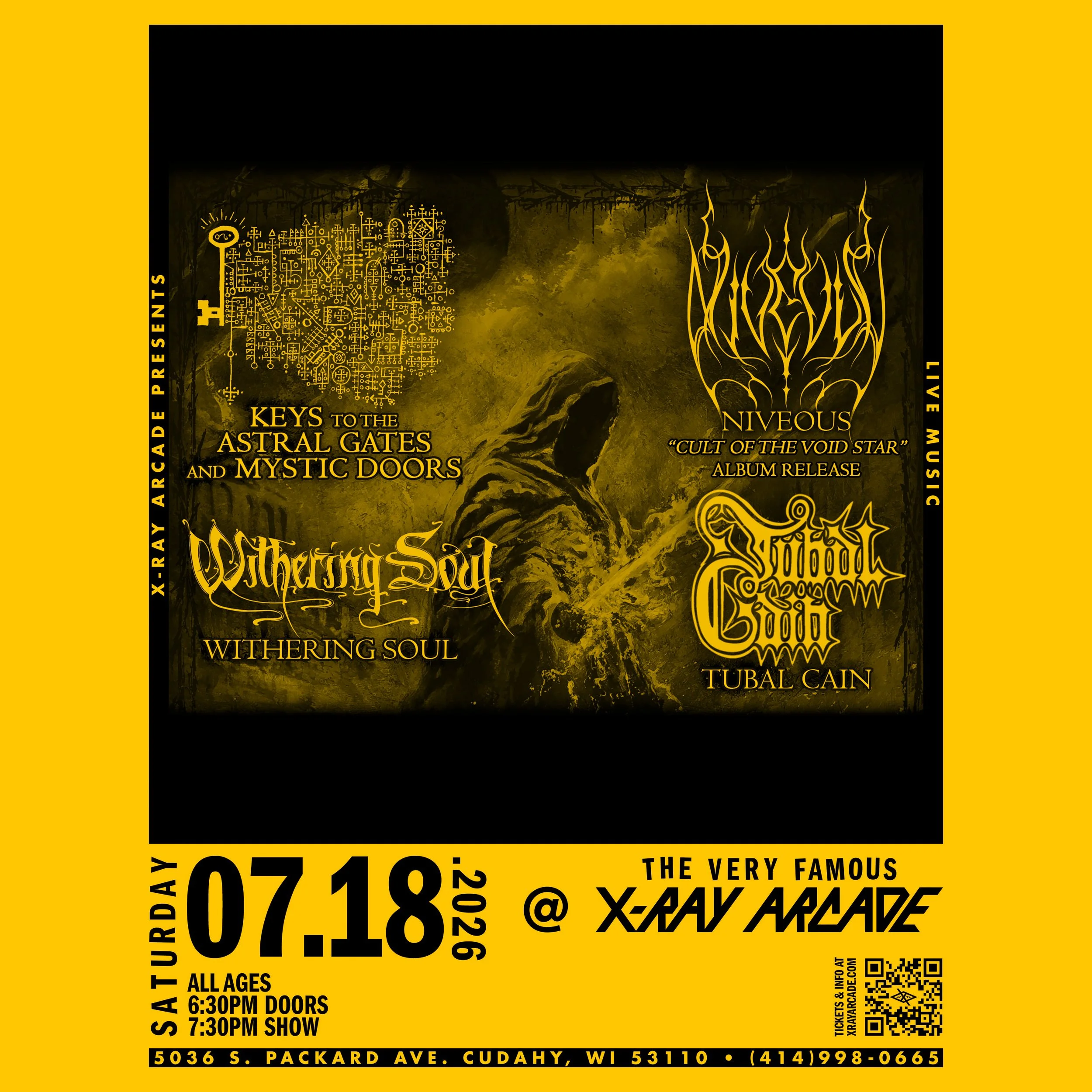 Niveous / Keys to the Astral Gates and Mystic Doors / Withering Soul / Tubal Cain