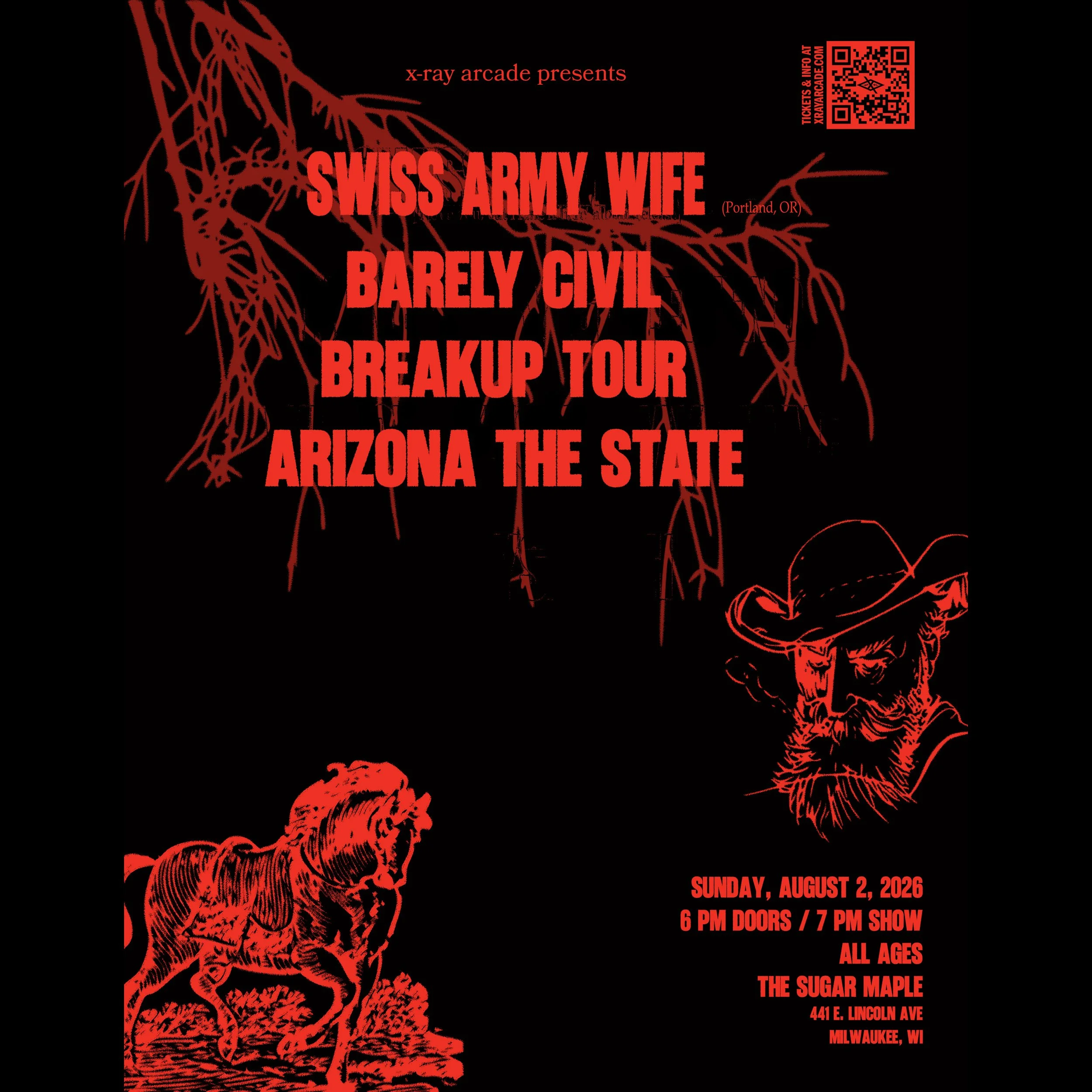 @ SUGAR MAPLE: Swiss Army Wife / Barely Civil / Breakup Tour / Arizona The State