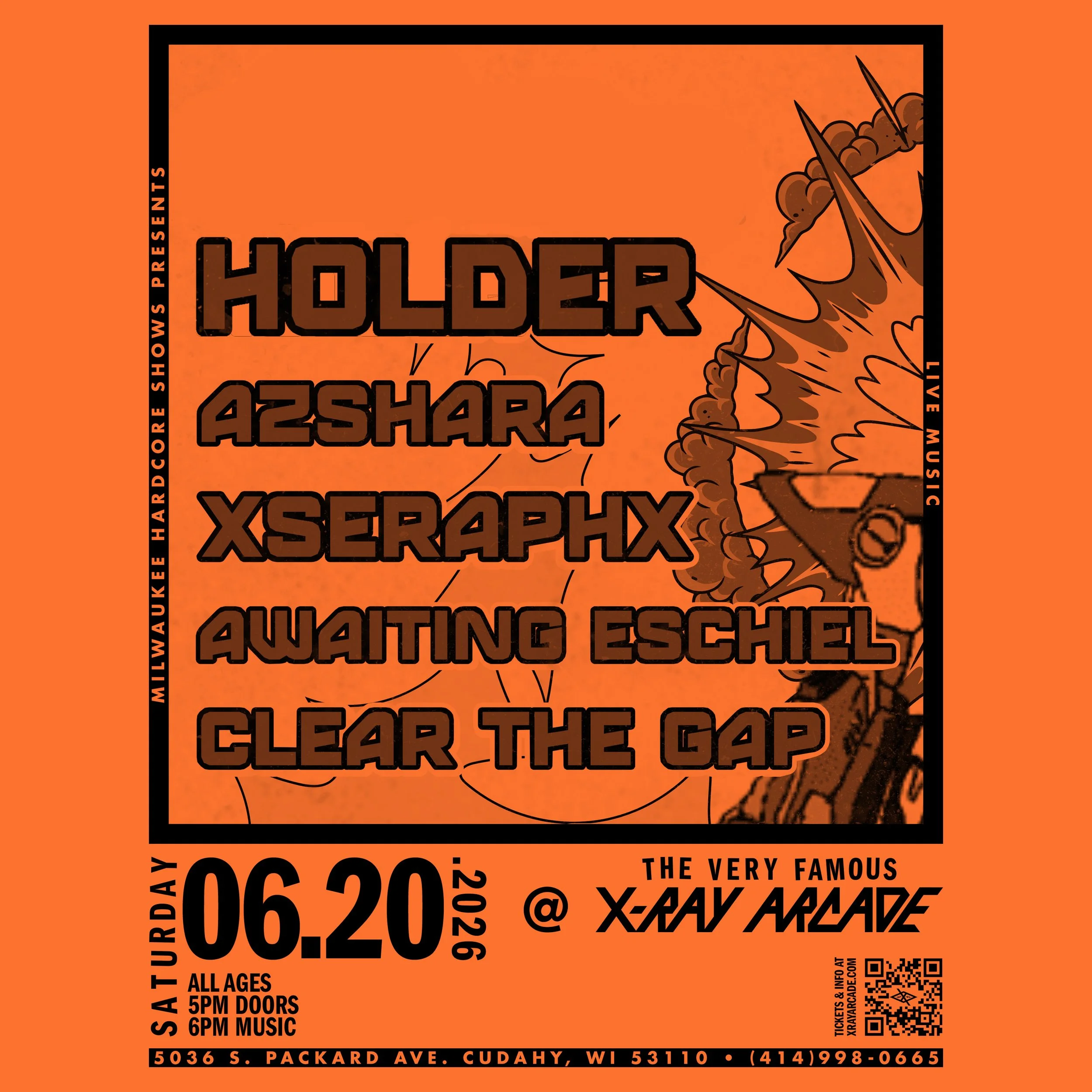 Holder / Azhara / xSeraphx / Awaiting Eschiel / Clear the Gap