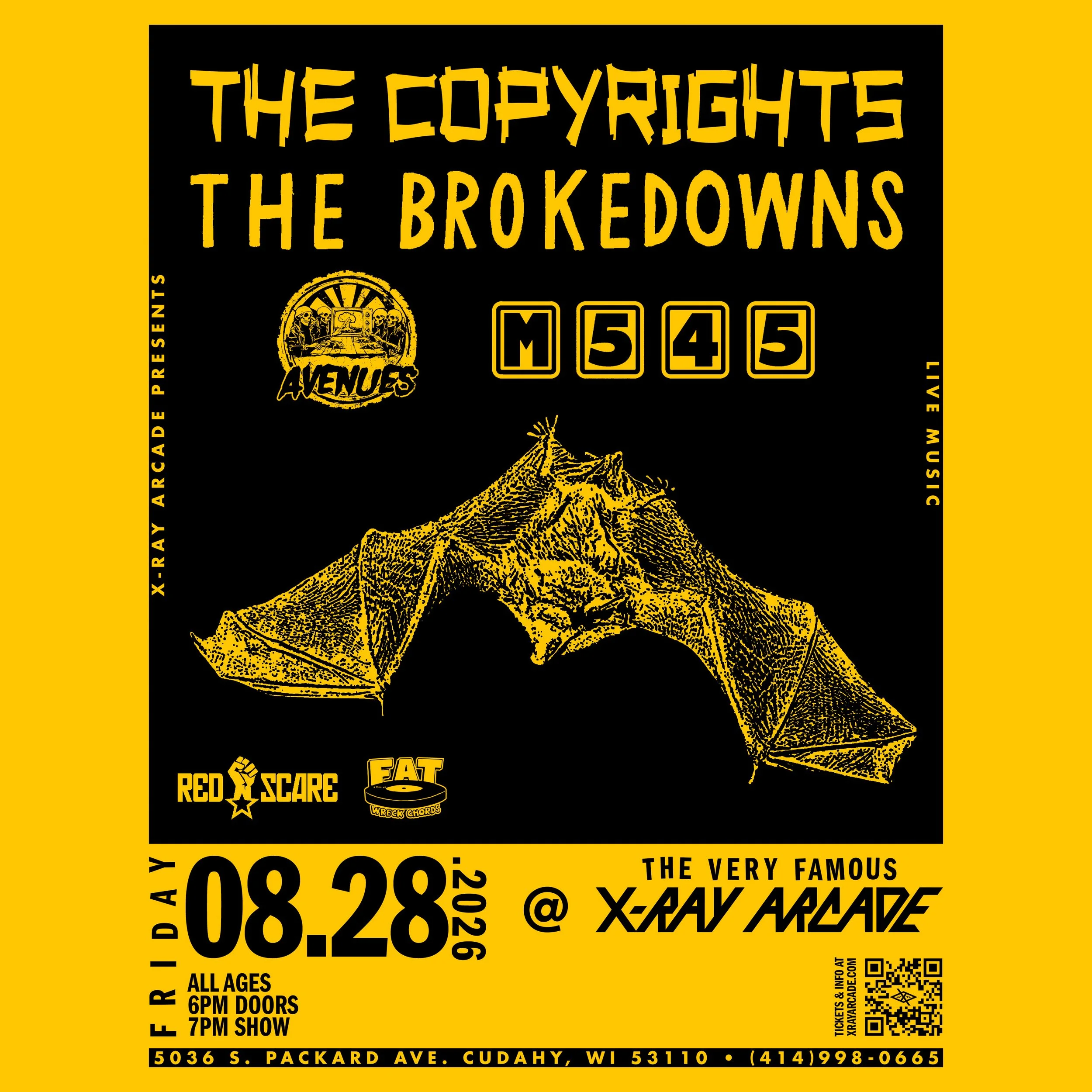 The Copyrights / The Brokedowns / Avenues / M545