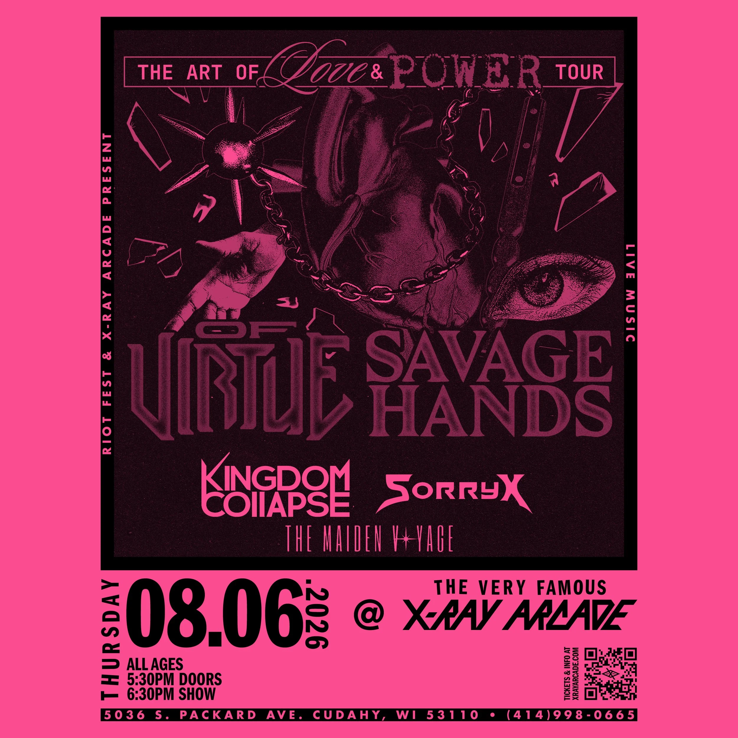 Of Virtue / Savage Hands / Kingdom Collapse / Sorry X / The Maiden Voyage