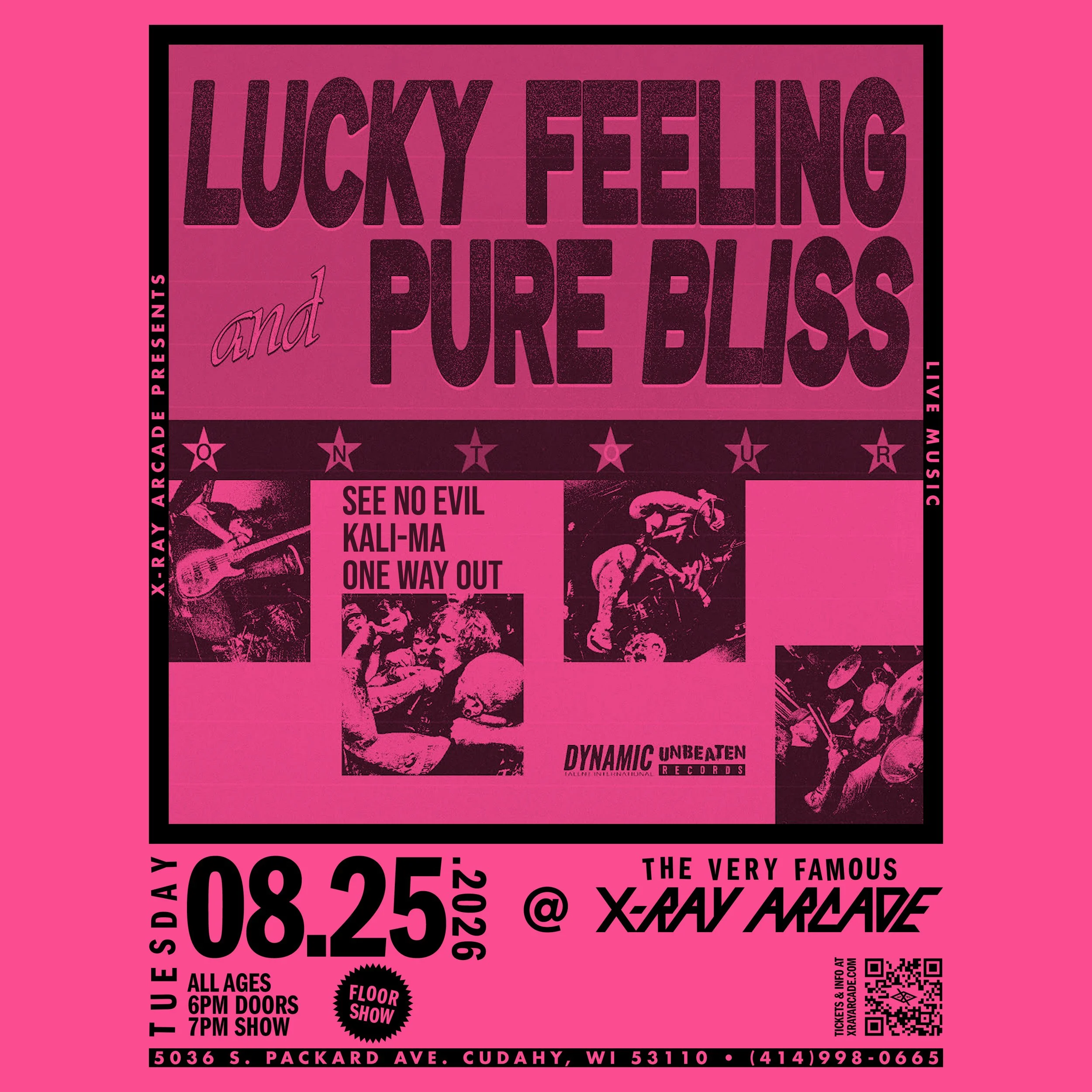 Pure Bliss / Lucky Feeling / See No Evil / Kali-Ma / Reality Control