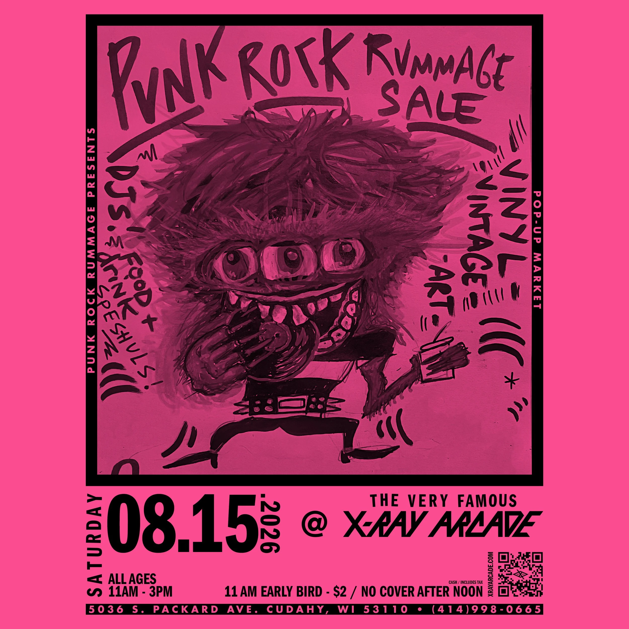 PUNK ROCK RUMMAGE SALE - SUMMER PATIO PARTY - VINTAGE, VINYL &amp; MORE!