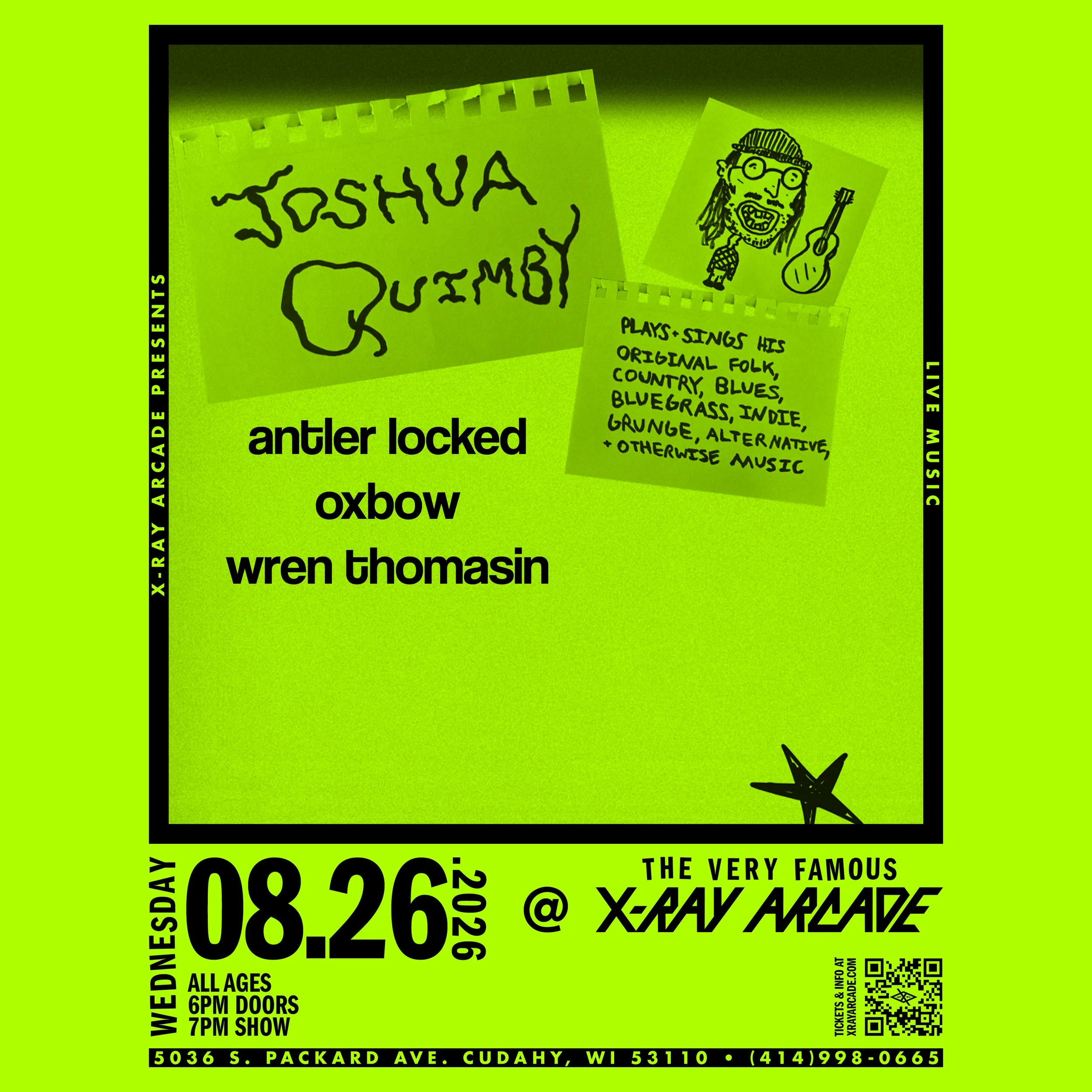 Joshua Quimby / Antler Locked / Oxbow / Wren Thomasin