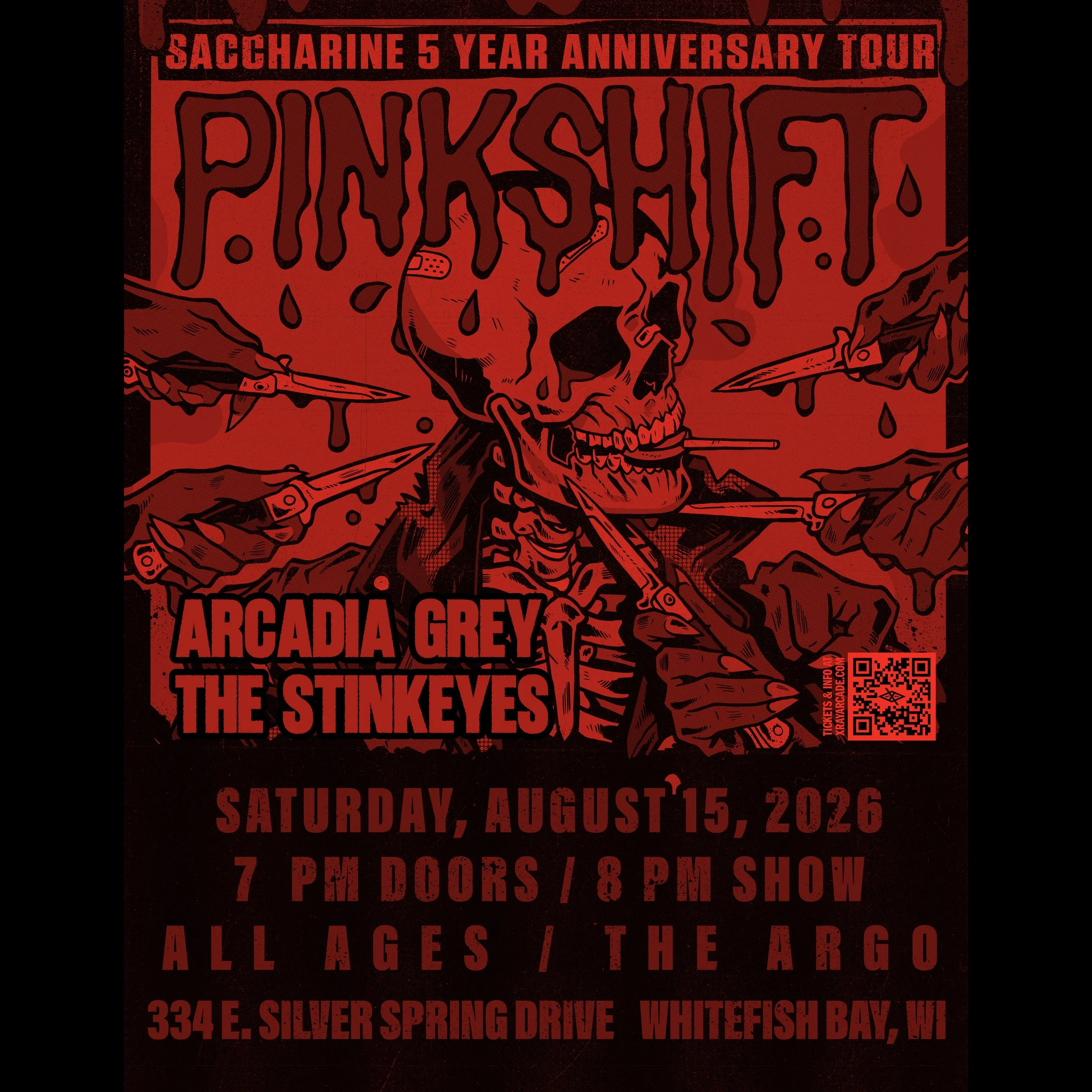 @ THE ARGO: Pinkshift / Arcadia Grey / The Stinkeyes
