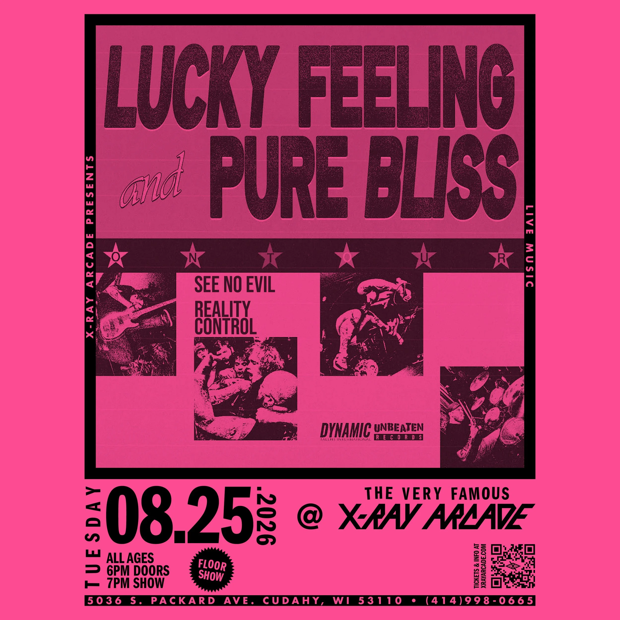 Pure Bliss / Lucky Feeling / See No Evil / Reality Control