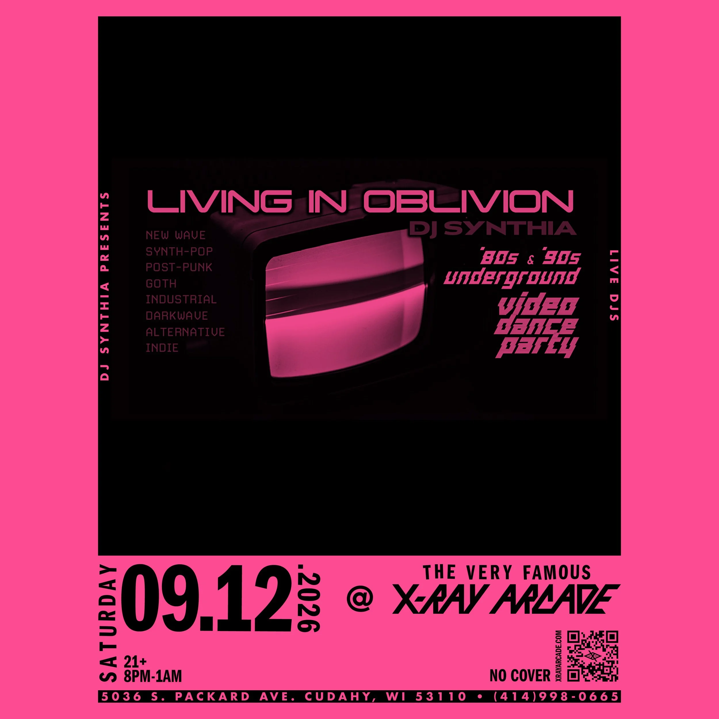 Living in Oblivion: Dark 80's and 90's Video Dance Party