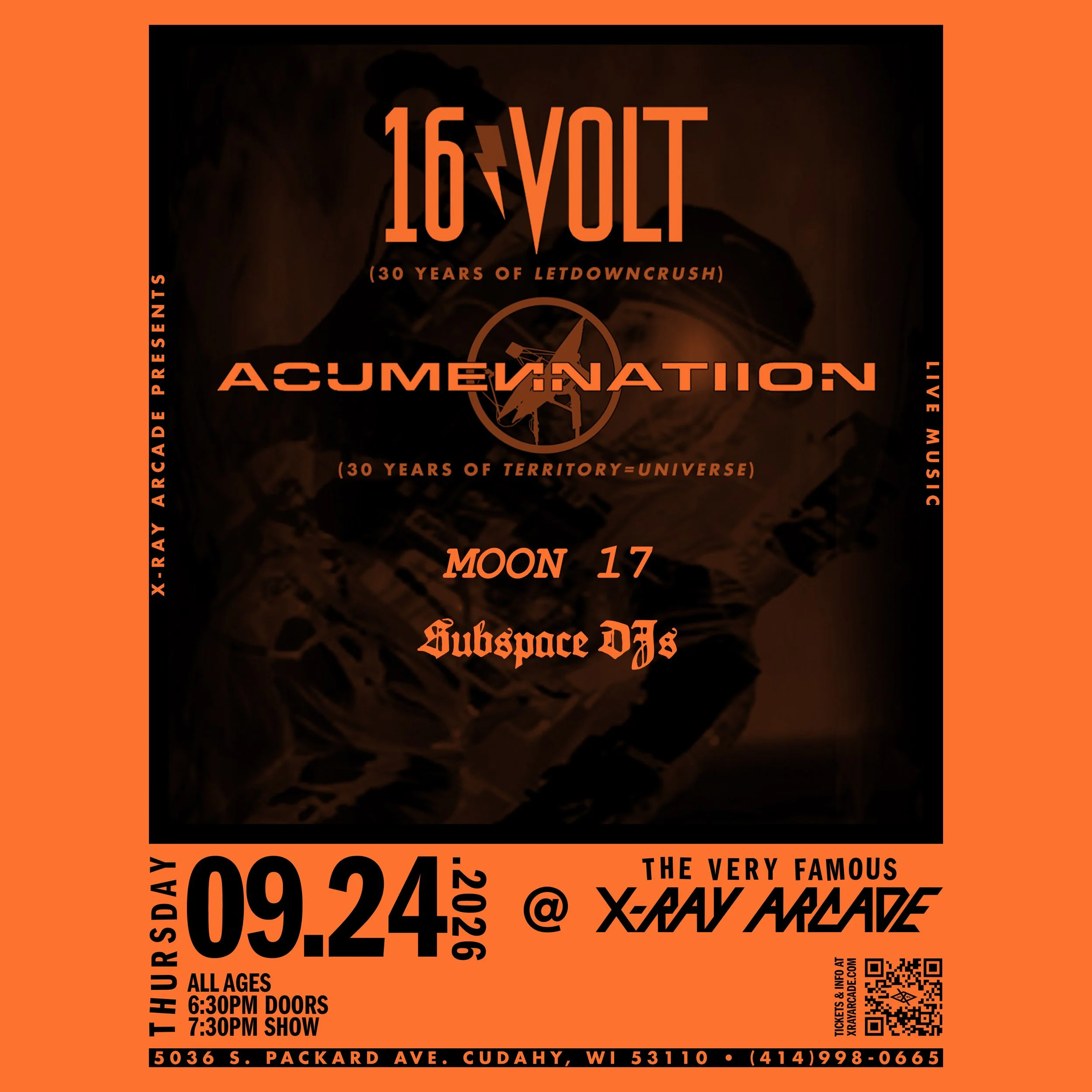 16volt / Acumen Nation / Moon 17 / Subspace DJs