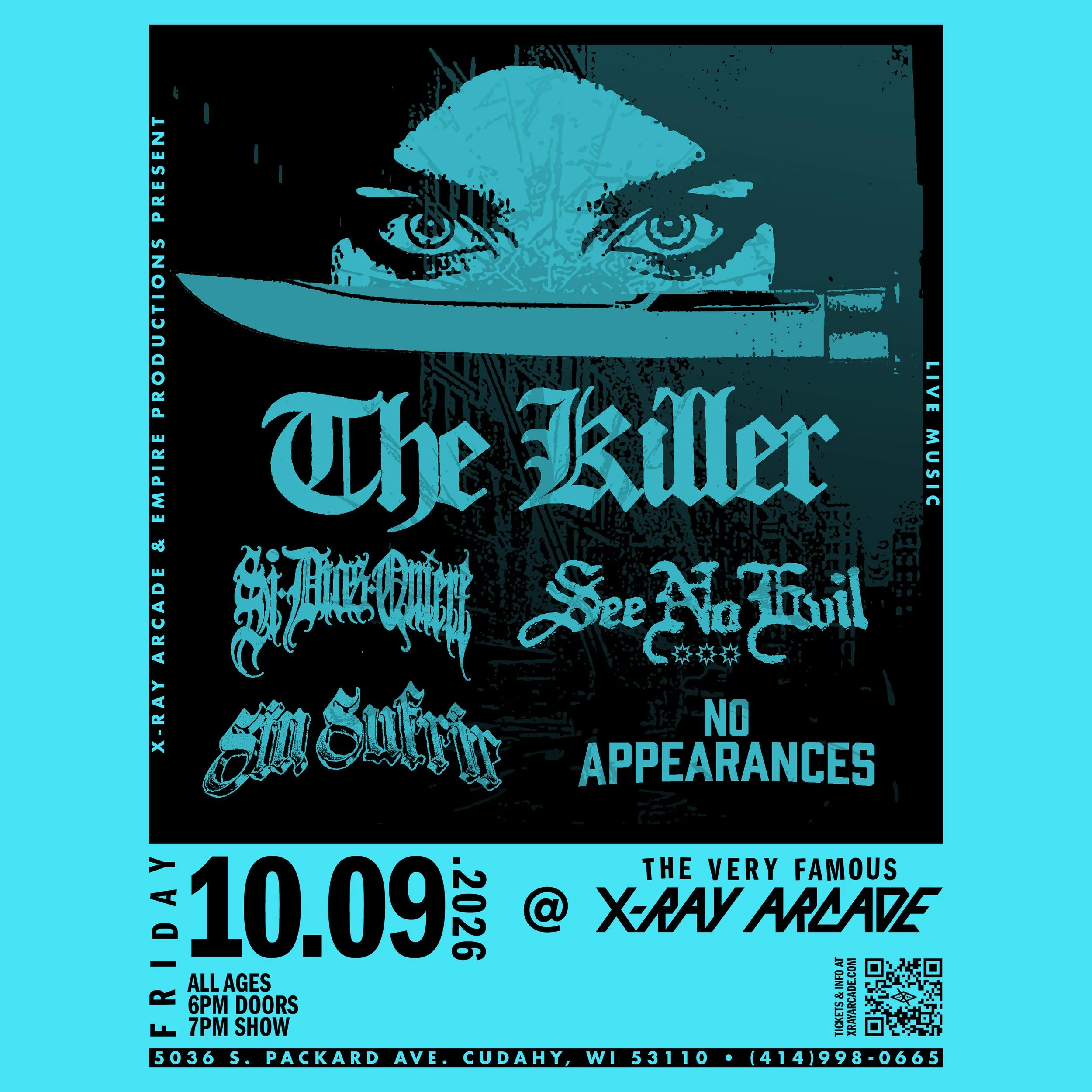 The Killer / Si Dios Quiere / See No Evil / Sin Sufrir / No Appearances