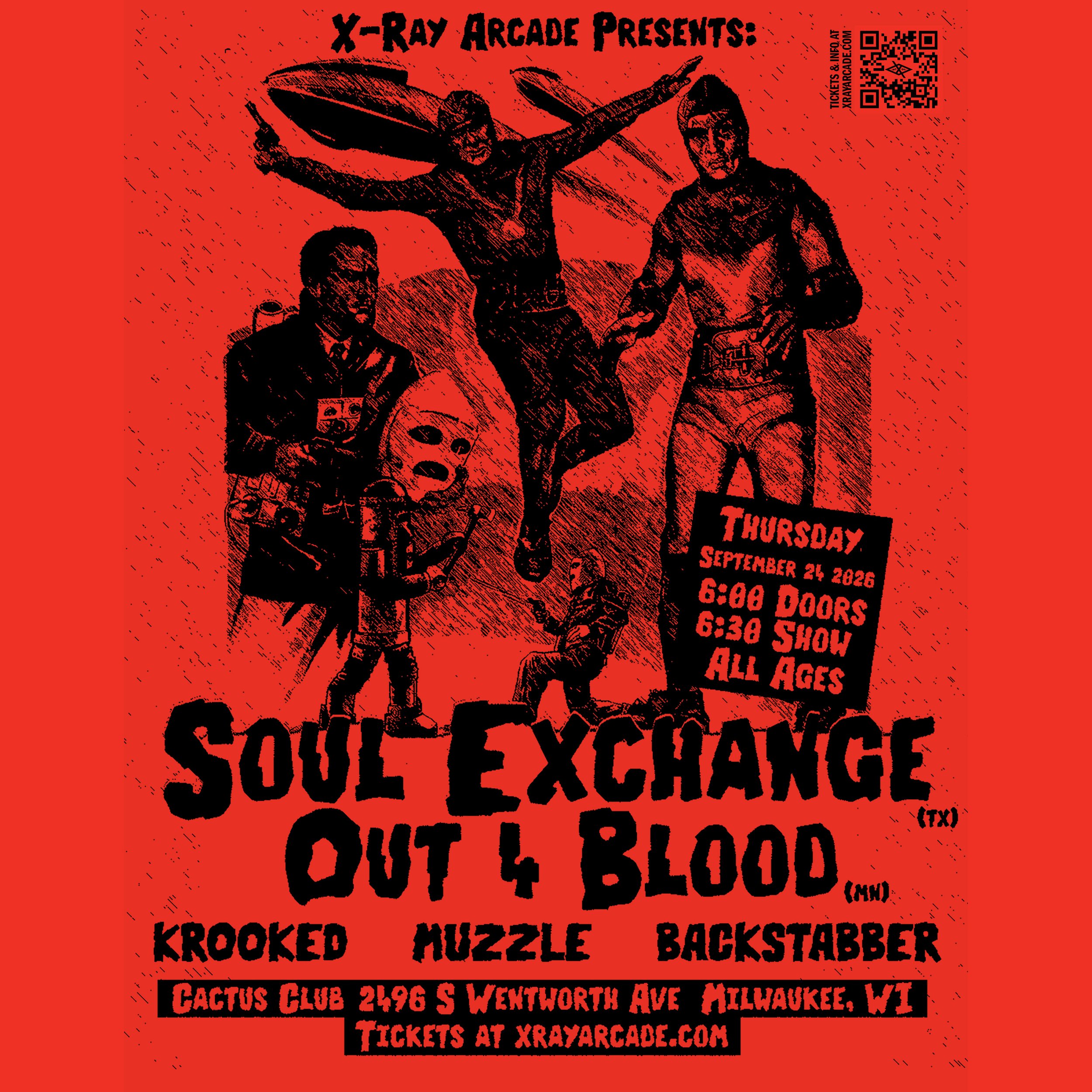 @ CACTUS CLUB: Soul Exchange / Out 4 Blood / Krooked / Muzzle/ Backstabber