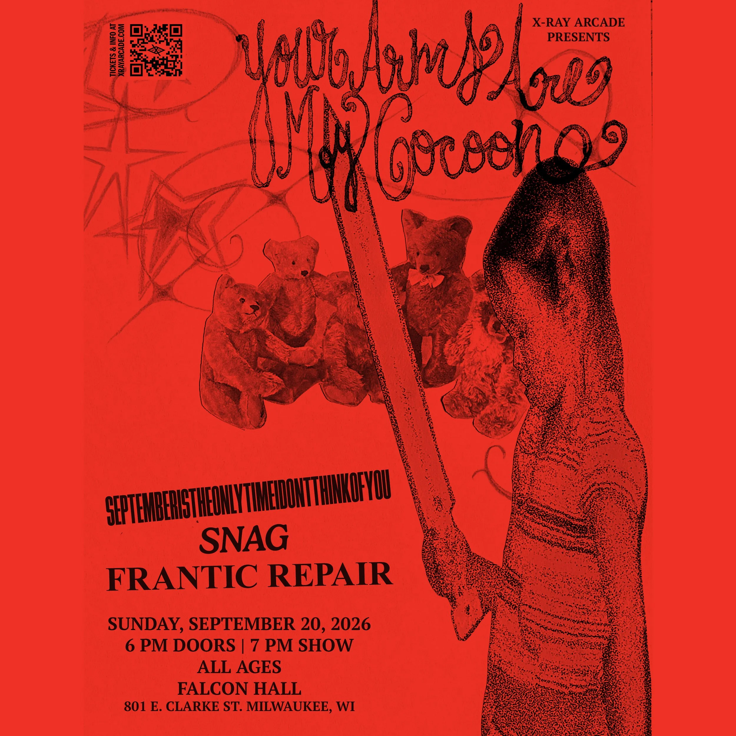 @ FALCON HALL: Your Arms Are My Cocoon / SEPTEMBERISTHEONLYTIMEIDONTTHINKOFYOU / Snag / Frantic Repair