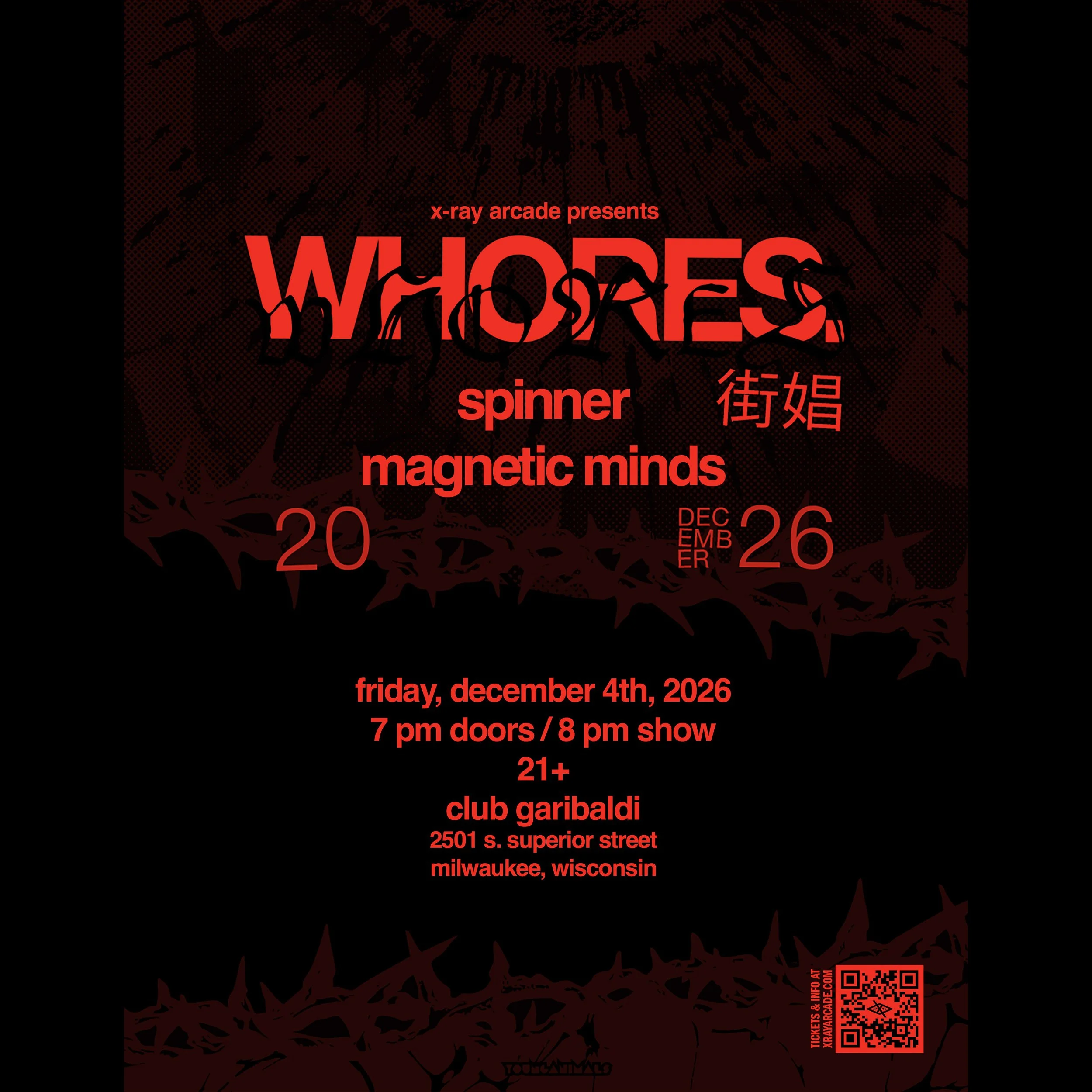 @ GARIBALDI: Whores / Spinner / Magnetic Minds