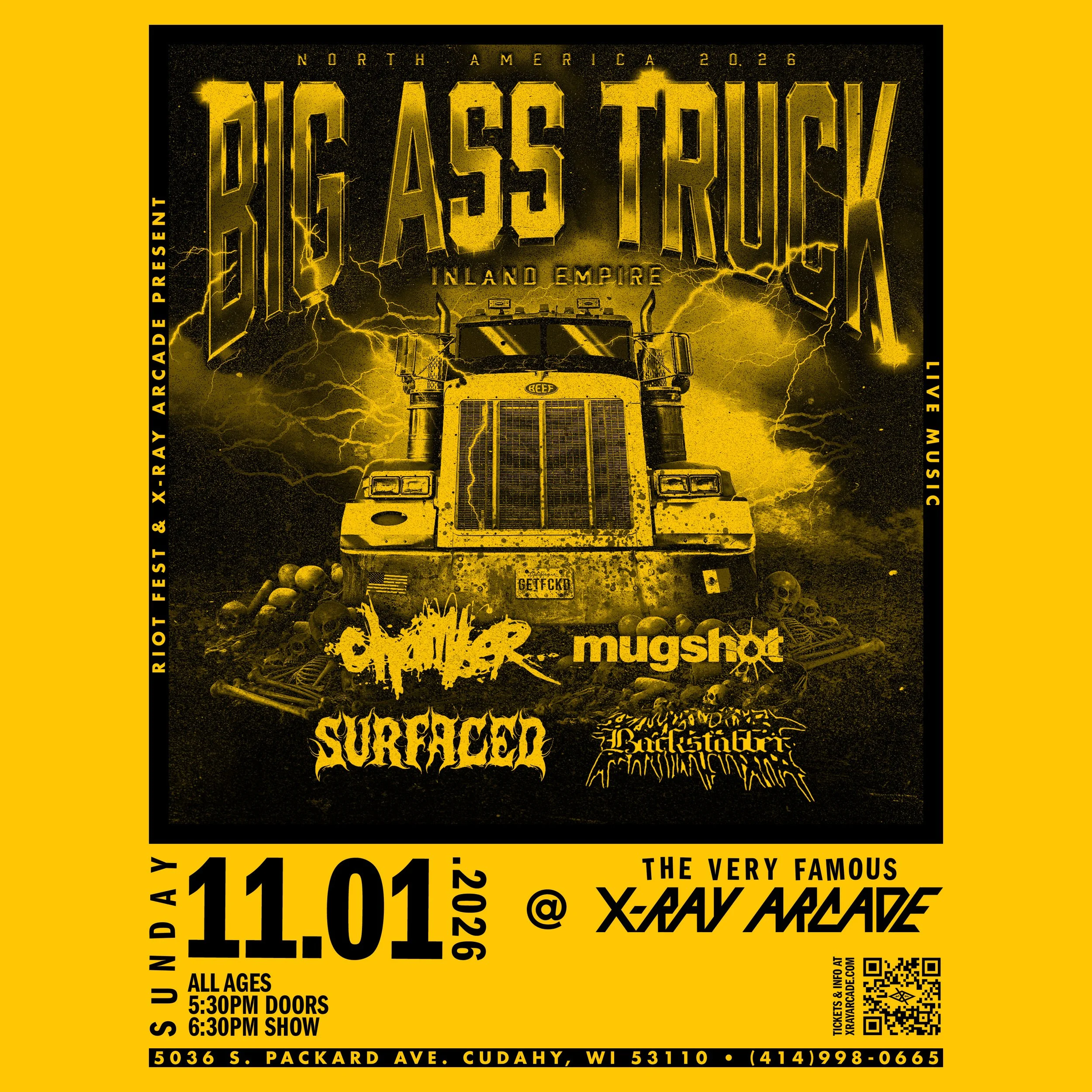 Big Ass Truck I.E. / Chamber / Mugshot / Surfaced / Backstabber