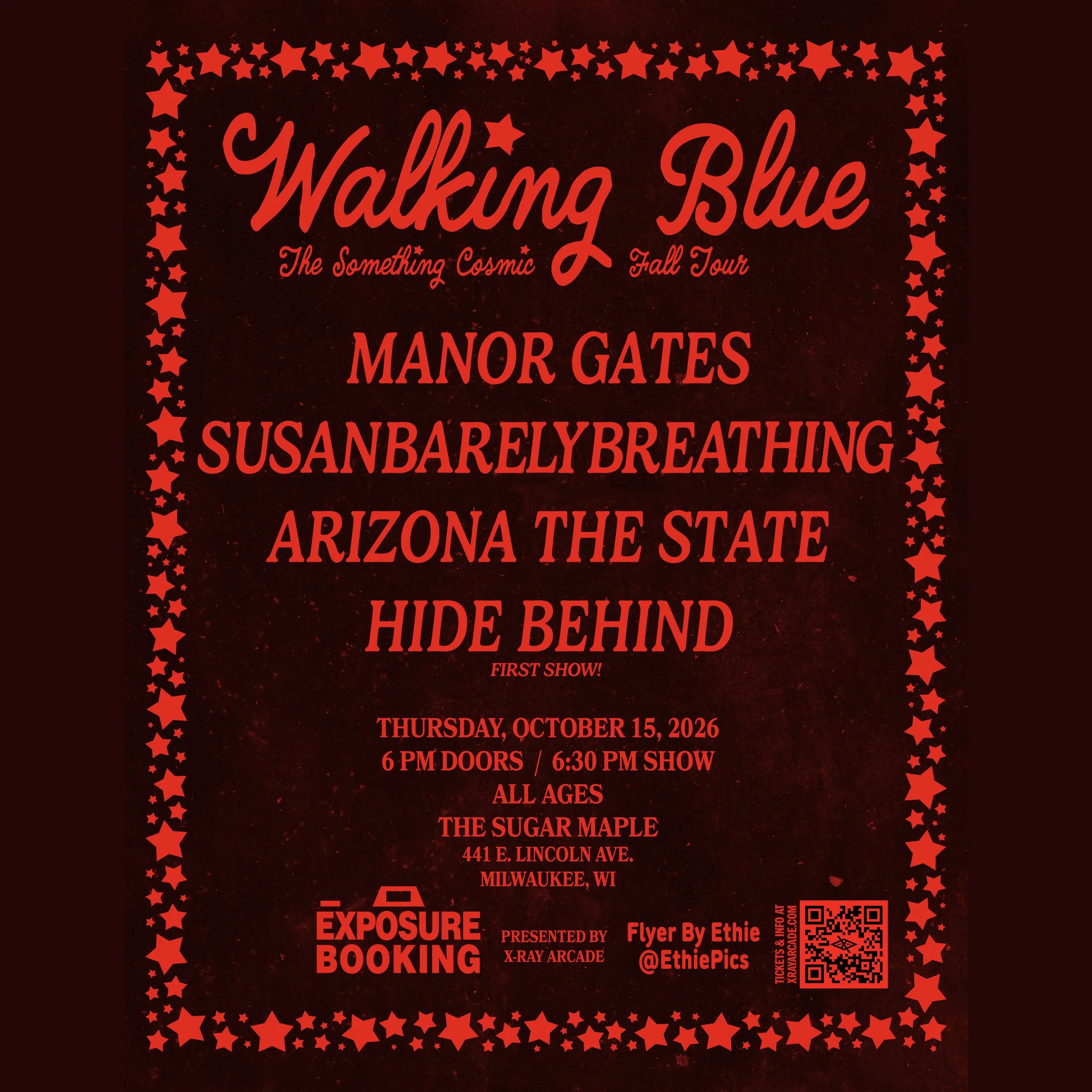 @ SUGAR MAPLE: Walking Blue / Manor Gates / Susanbarelybreathing / Arizona the State / Hide Behind