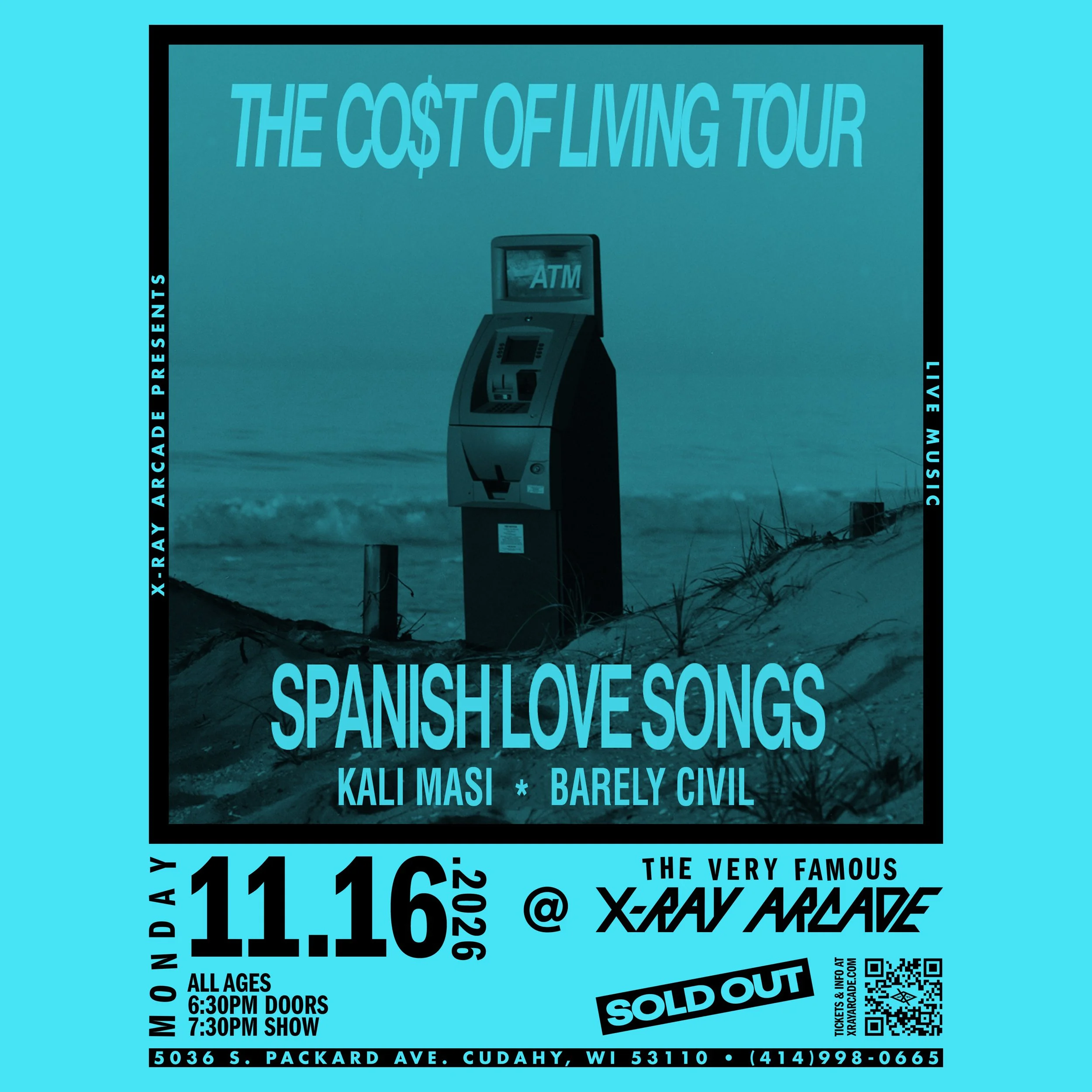SOLD OUT! Spanish Love Songs / Kali Masi / Barely Civil