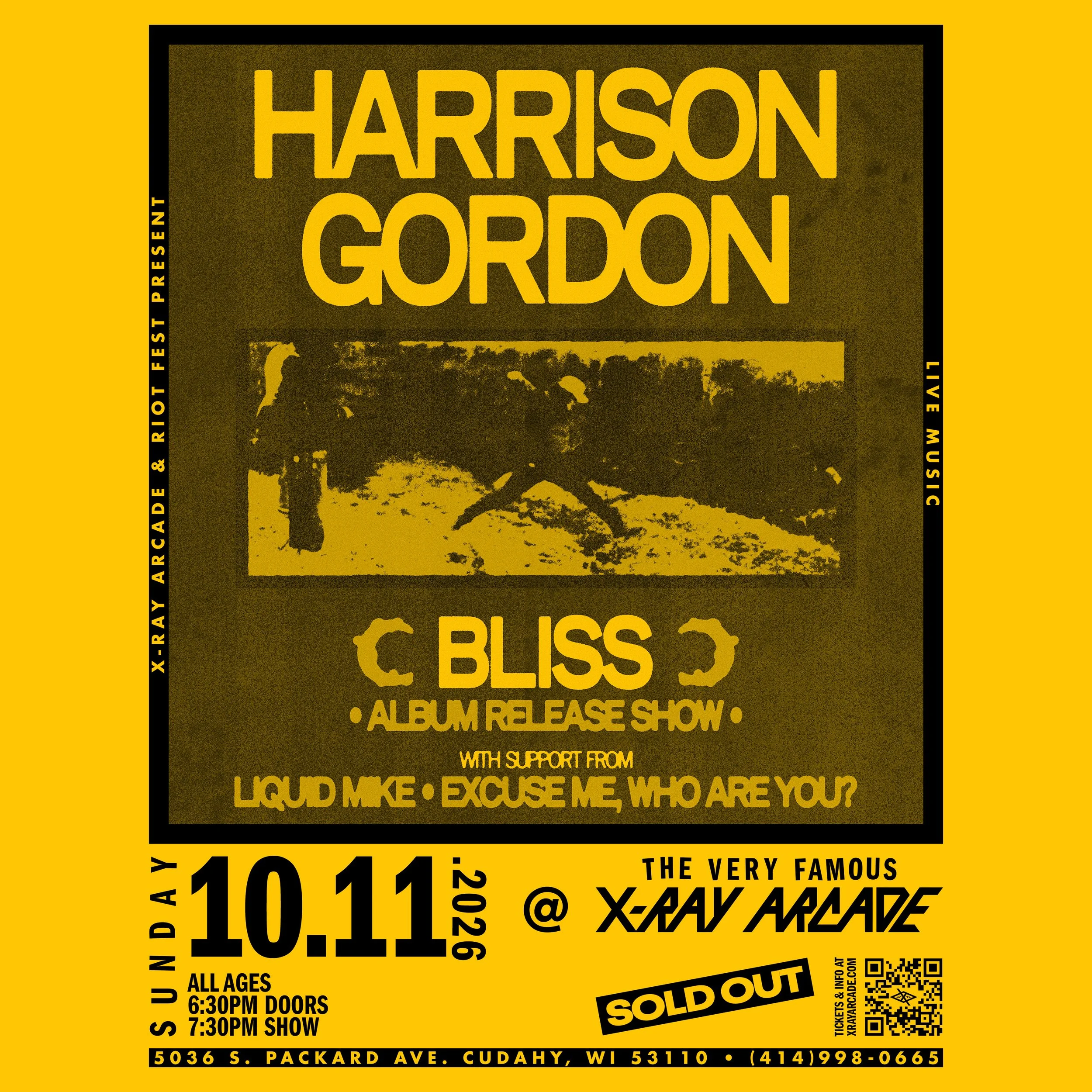SOLD OUT! Harrison Gordon / Liquid Mike / Excuse Me, Who are You?