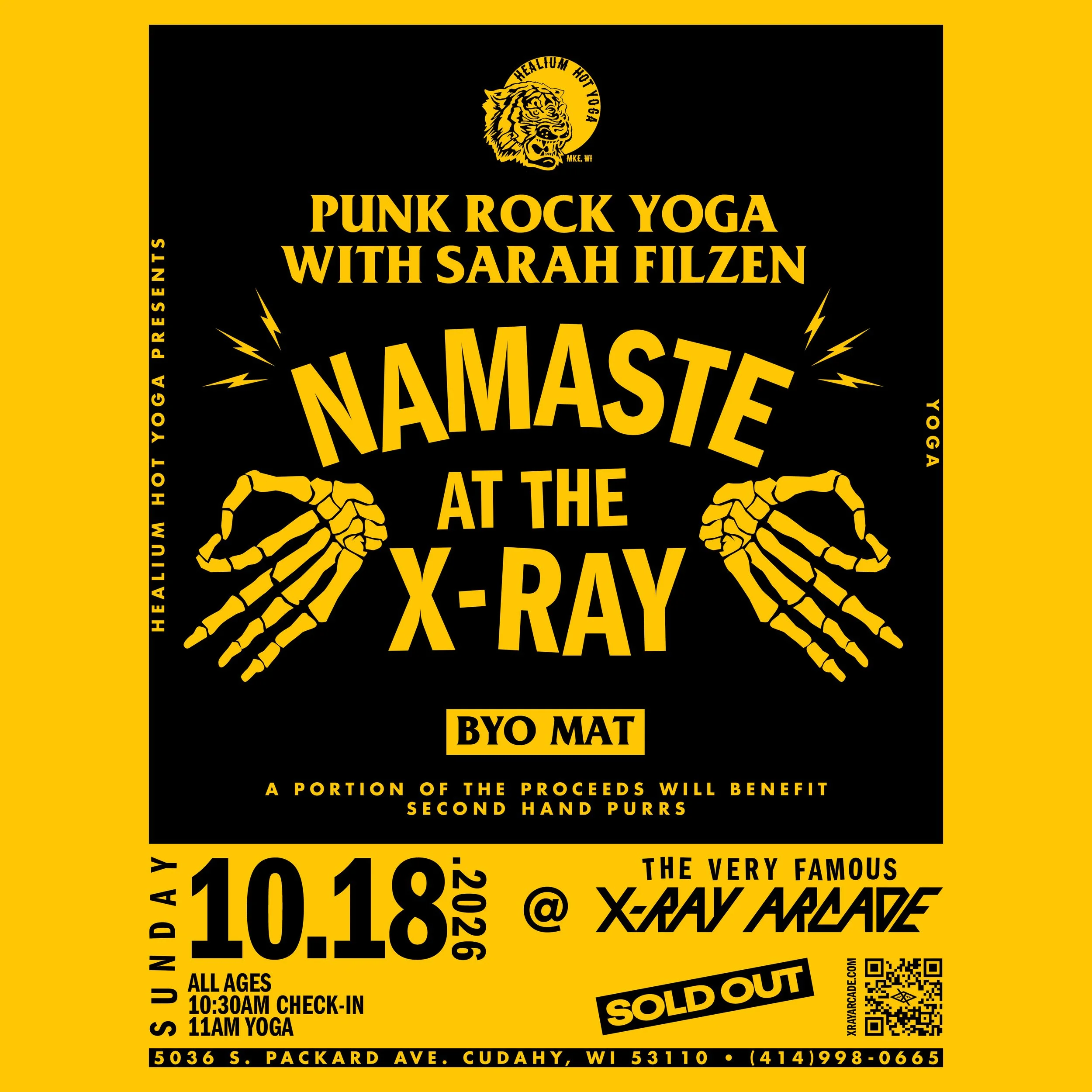 SOLD OUT! Namaste at the X-Ray: Punk Rock Yoga