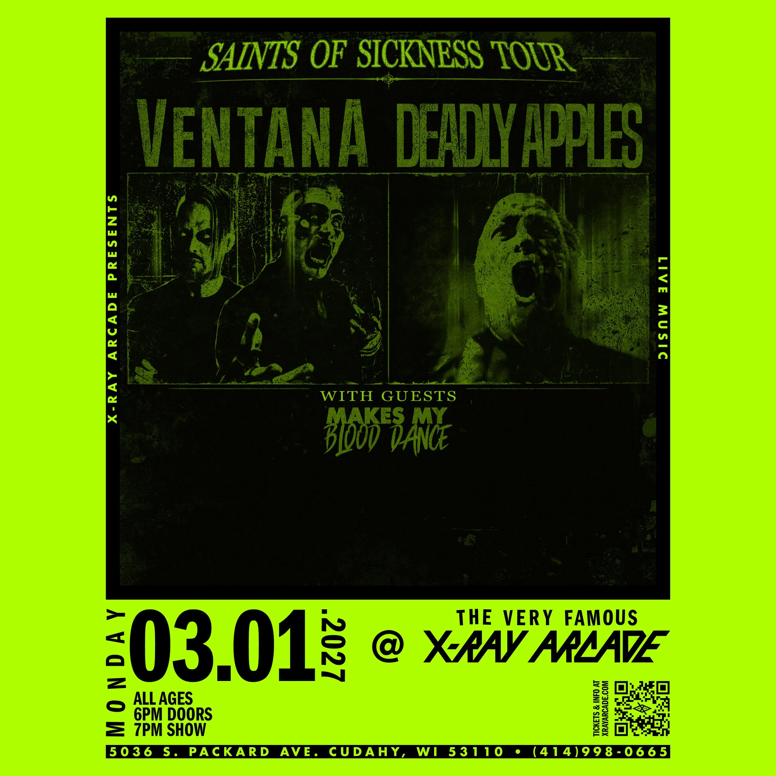 Ventana / Deadly Apples / Makes My Blood Dance