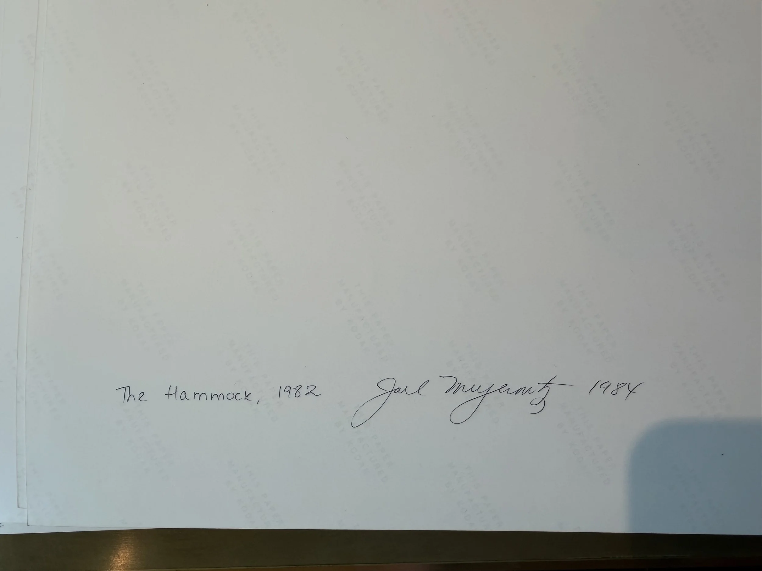 Hammock - Signature info